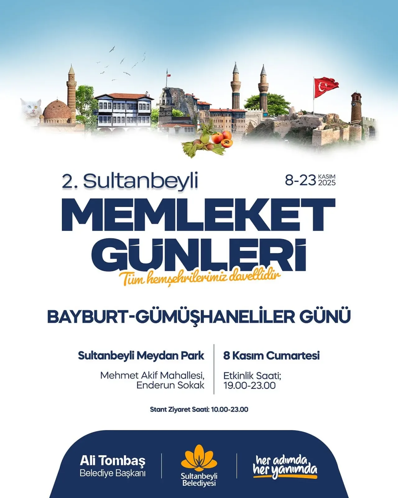 Sultanbeyli'de Bayburt ve Gümüşhane Rüzgarı Esecek Sultanbeyli'de Bayburt ve Gümüşhane Rüzgarı Esecek