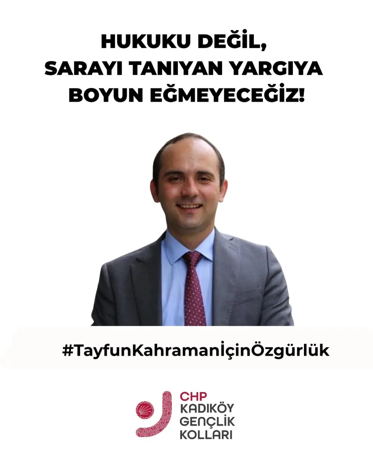 CHP Kadıköy Gençlik Kolları'ndan Yargı Sistemine Sert Tepki CHP Kadıköy Gençlik Kolları'ndan Yargı Sistemine Sert Tepki