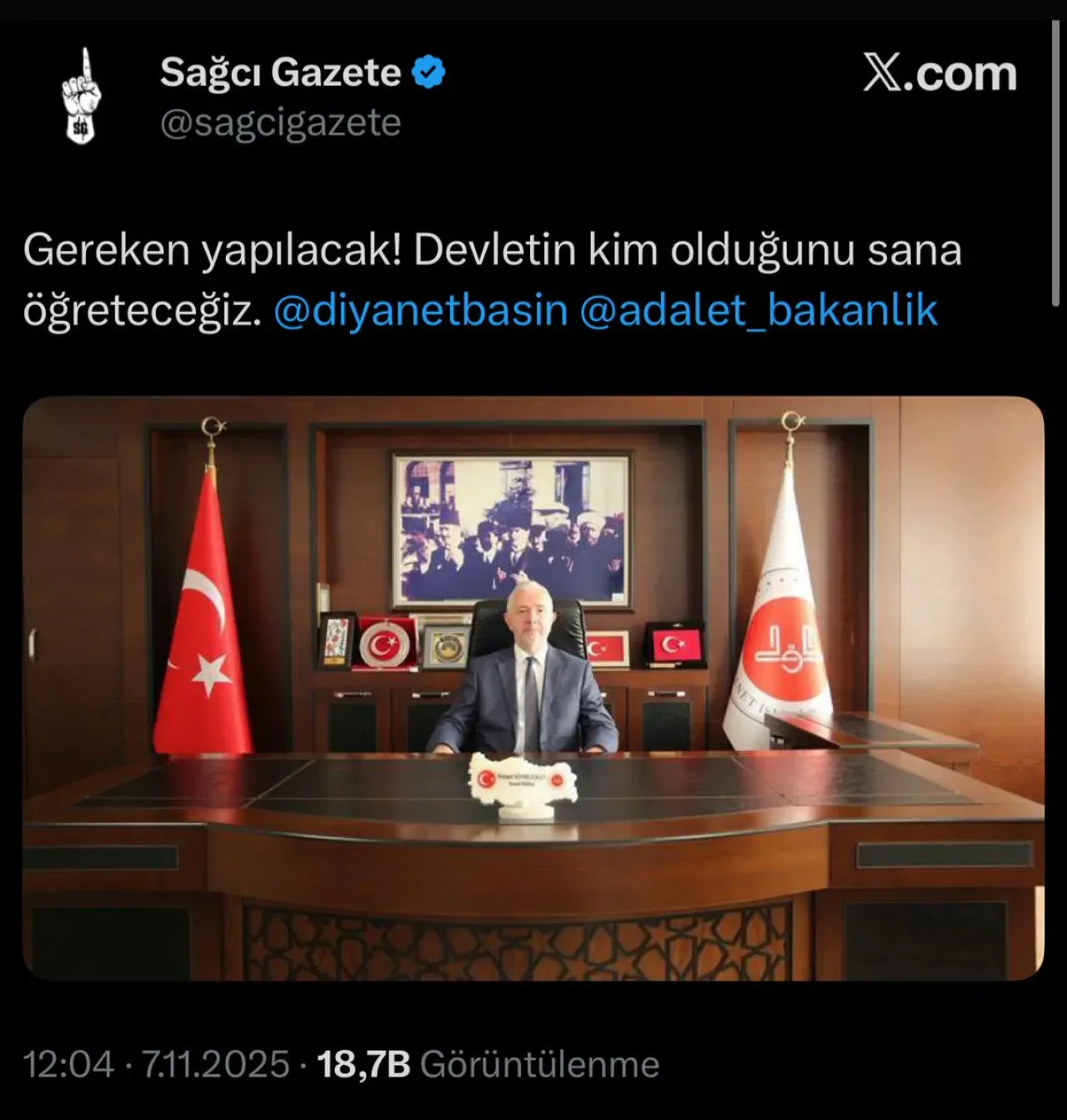 Kocaeli Müftüsünün Mevlid Talimatı Üzerine Sağcı Gazeteden Tepki Kocaeli Müftüsünün Mevlid Talimatı Üzerine Sağcı Gazeteden Tepki