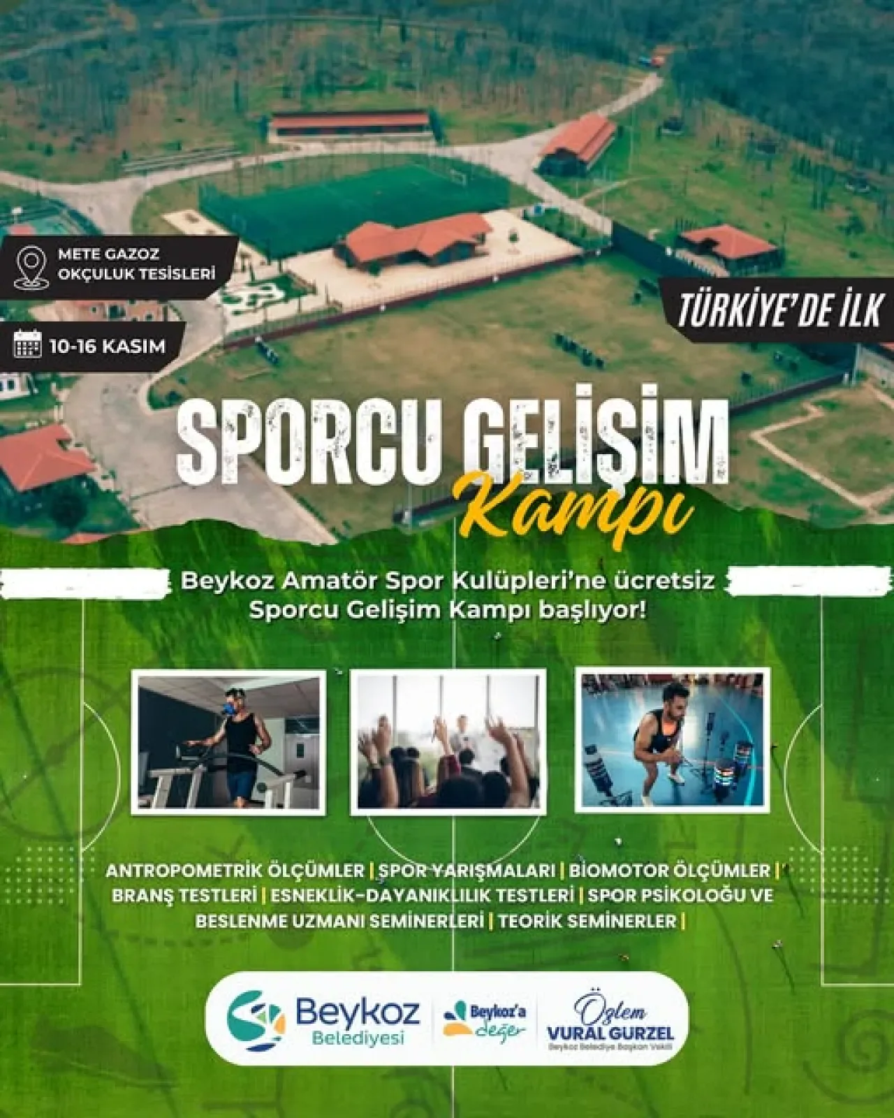 Beykoz'da Türkiye'nin İlk Ücretsiz Sporcu Gelişim Kampı Başlıyor Beykoz'da Türkiye'nin İlk Ücretsiz Sporcu Gelişim Kampı Başlıyor