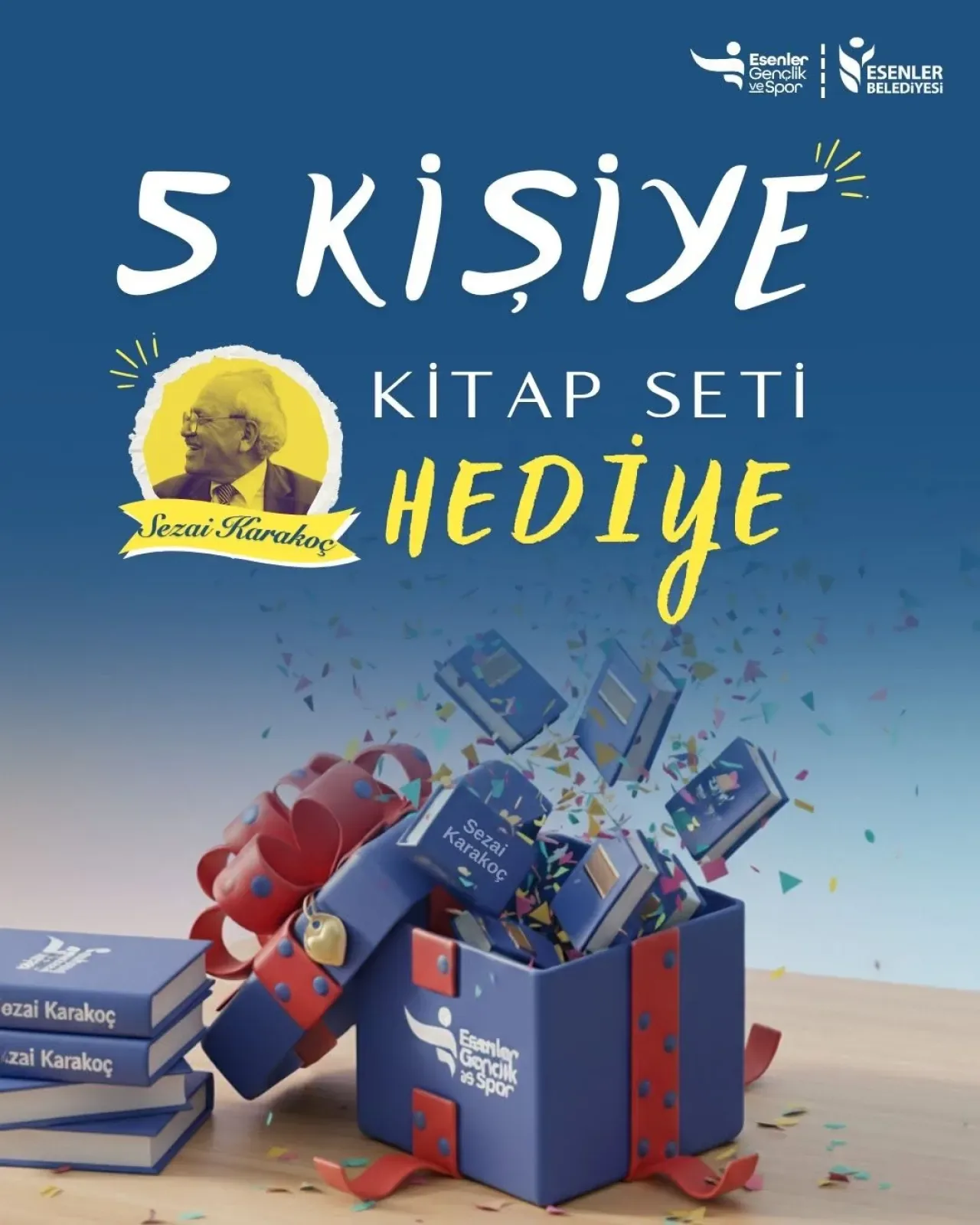 Esenler'de Gençlere Sezai Karakoç Kitap Seti Hediye Kampanyası Başladı Esenler'de Gençlere Sezai Karakoç Kitap Seti Hediye Kampanyası Başladı