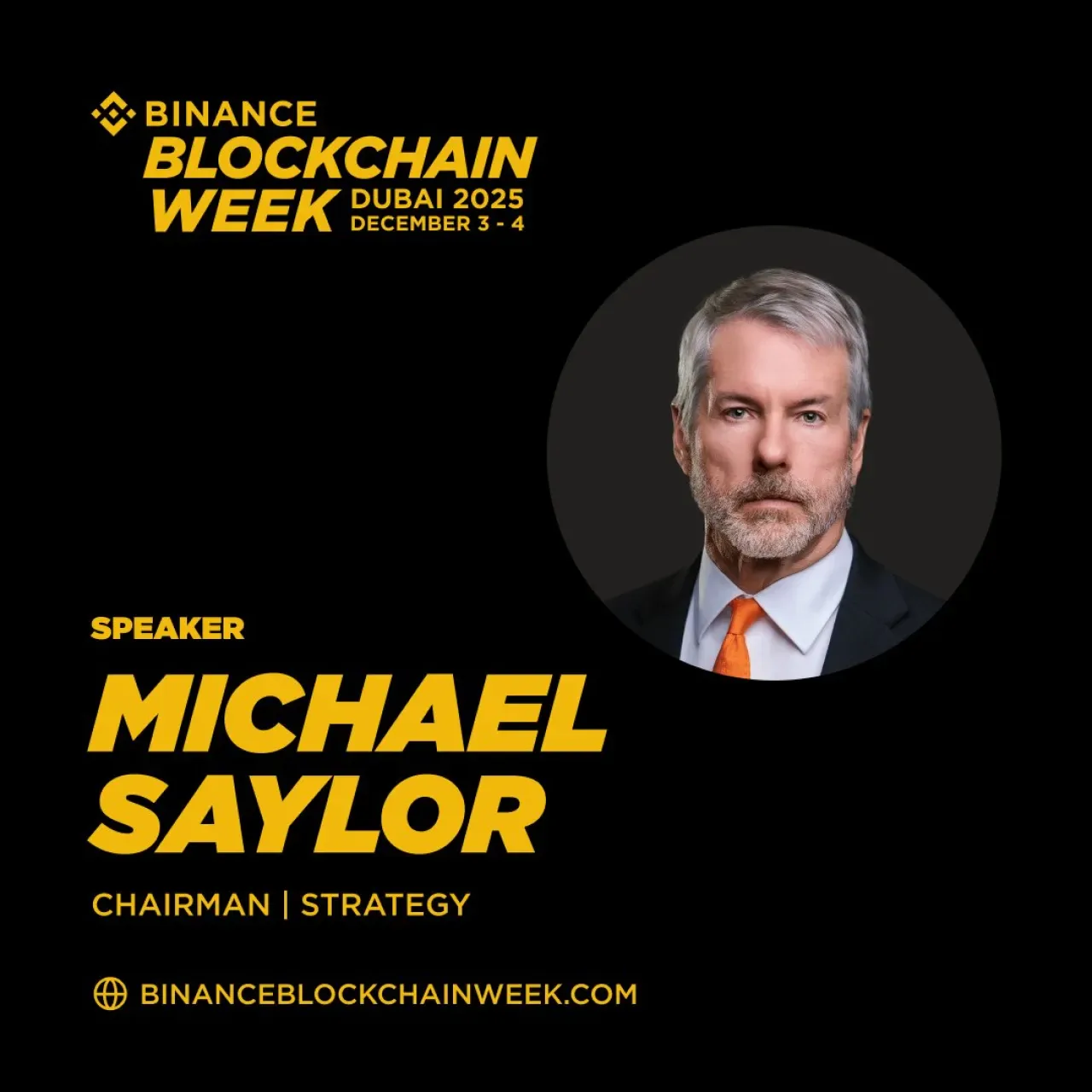 Michael Saylor, Binance Blockchain Week Zirvesi'ne Konuşmacı Olarak Katılıyor Michael Saylor, Binance Blockchain Week Zirvesi'ne Konuşmacı Olarak Katılıyor