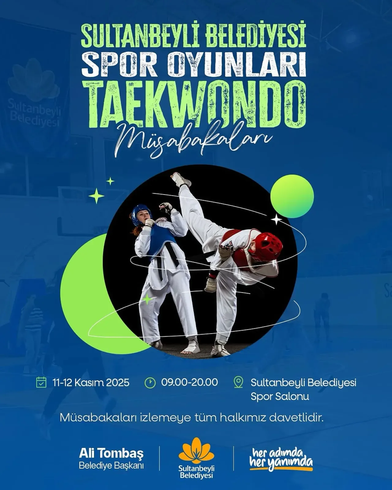 Sultanbeyli'de Taekwondo Şöleni: Sporseverler 11-12 Kasım'da Buluşuyor Sultanbeyli'de Taekwondo Şöleni: Sporseverler 11-12 Kasım'da Buluşuyor