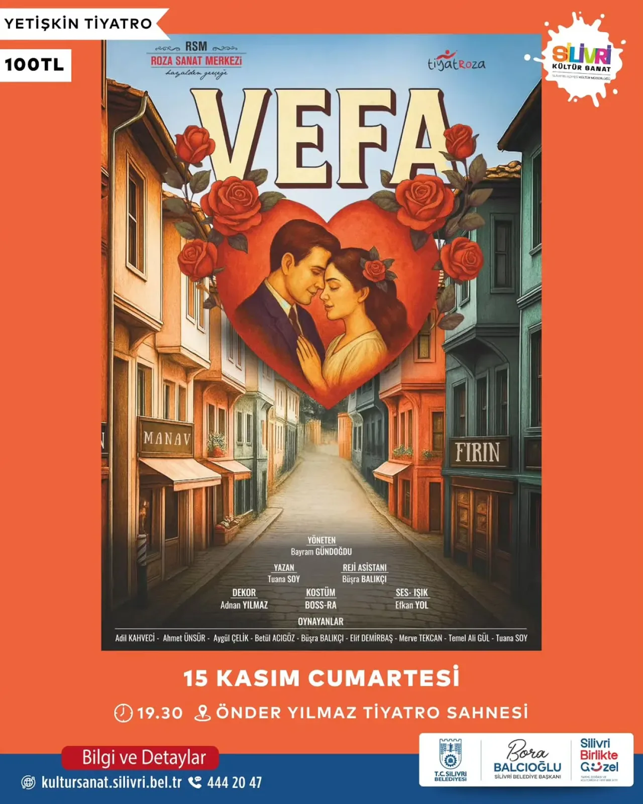 Silivri'de "Vefa" Tiyatro Oyunu İzleyiciyle Buluşmaya Hazırlanıyor Silivri'de "Vefa" Tiyatro Oyunu İzleyiciyle Buluşmaya Hazırlanıyor