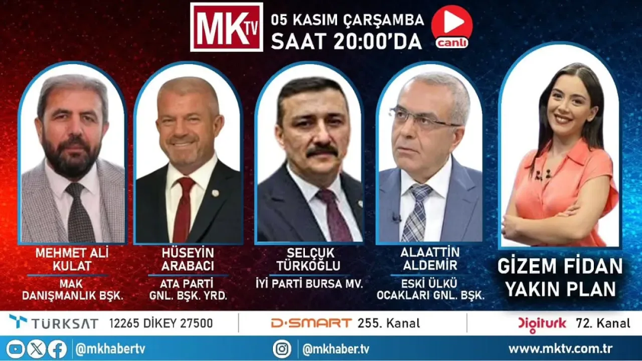 İYİ Partili Türkoğlu, Bu Akşam MK TV'de Gündemi Değerlendirecek İYİ Partili Türkoğlu, Bu Akşam MK TV'de Gündemi Değerlendirecek