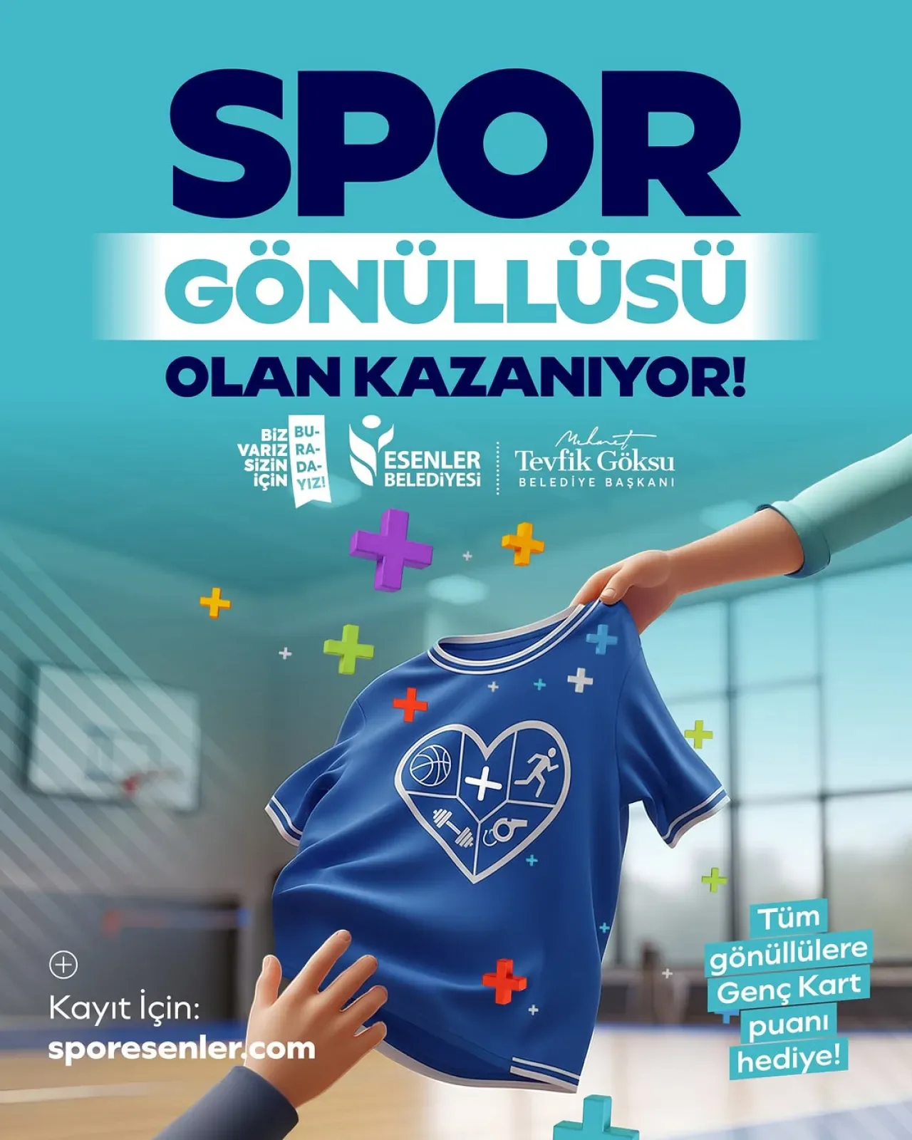 Esenler'de Spor Gönüllülerine Genç Kart Puanı ve Sürpriz Ödüller Esenler'de Spor Gönüllülerine Genç Kart Puanı ve Sürpriz Ödüller