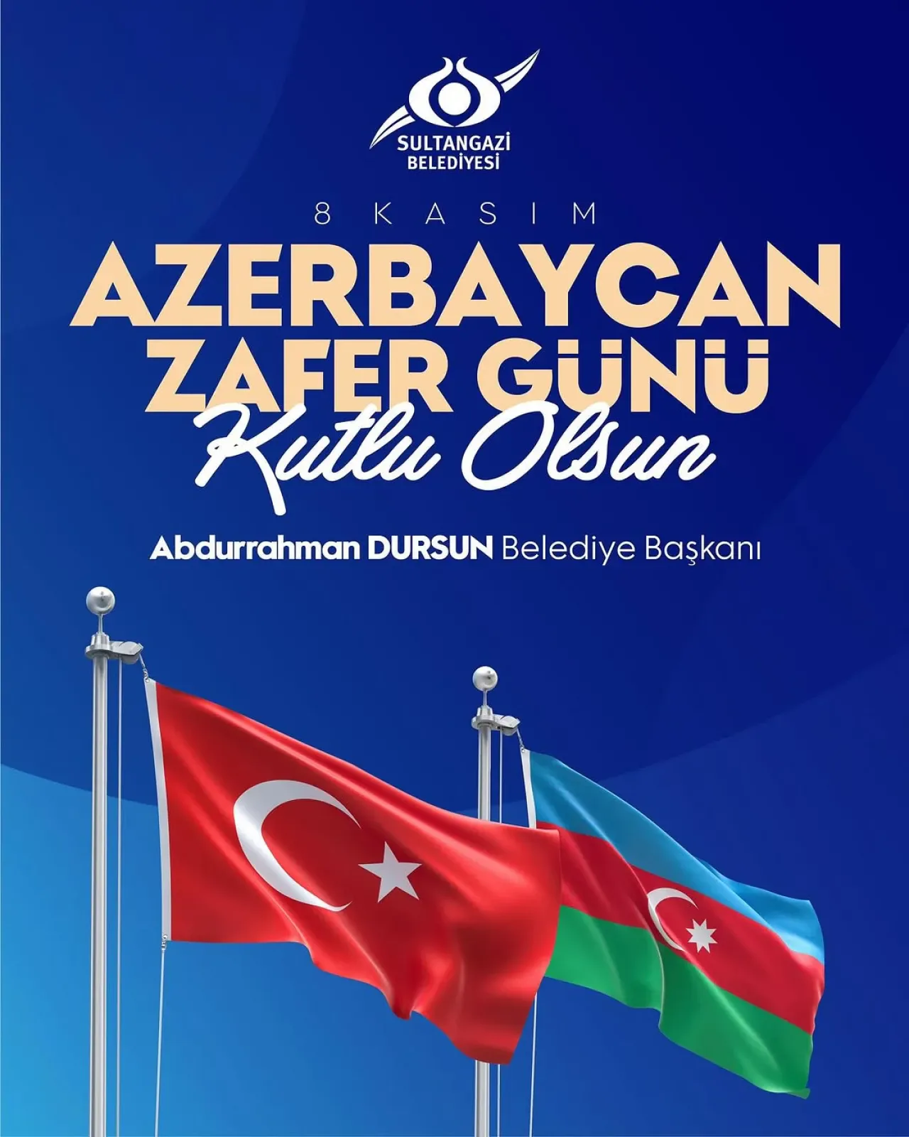 Sultangazi Belediye Başkanı'ndan Azerbaycan'ın Zafer Günü Mesajı Sultangazi Belediye Başkanı'ndan Azerbaycan'ın Zafer Günü Mesajı
