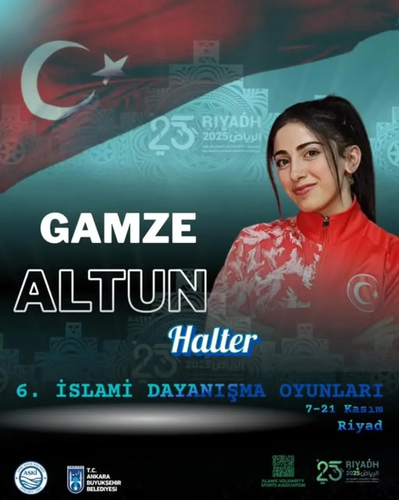 ASKİ Spor'un Gamze Altun'u Riyad'daki İslami Dayanışma Oyunları'nda Üç Altın Madalya Kazandı ASKİ Spor'un Gamze Altun'u Riyad'daki İslami Dayanışma Oyunları'nda Üç Altın Madalya Kazandı