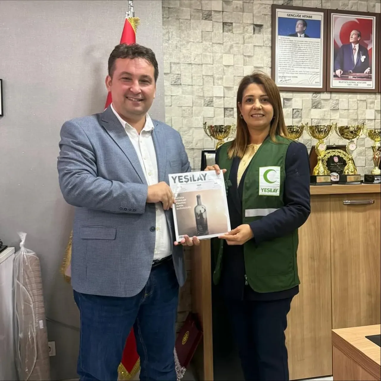 Yeşilay Gaziosmanpaşa Şubesi, Plevne Lisesi'nde İş Birliği Görüşmeleri Gerçekleştirdi Yeşilay Gaziosmanpaşa Şubesi, Plevne Lisesi'nde İş Birliği Görüşmeleri Gerçekleştirdi