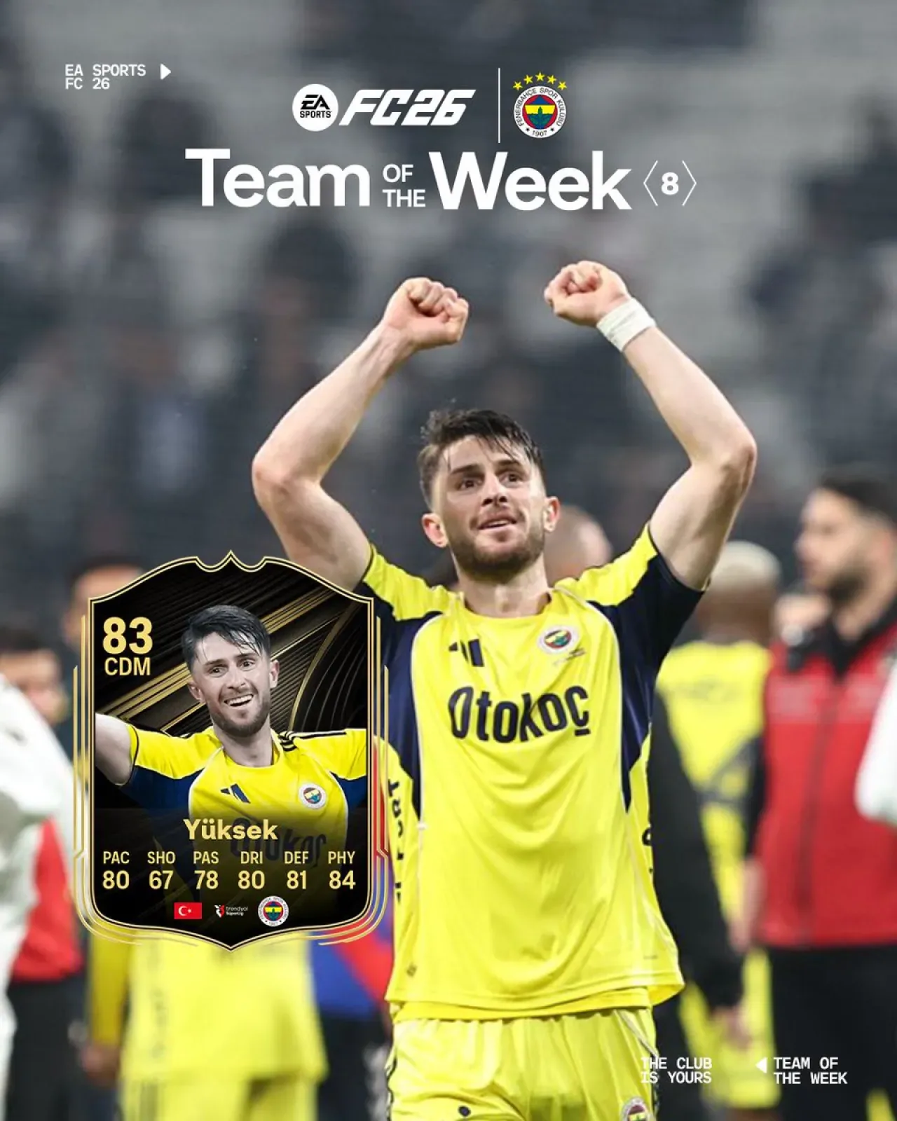 İsmail Yüksek, FC 26 Ultimate Team'de Haftanın Takımı'na Seçildi İsmail Yüksek, FC 26 Ultimate Team'de Haftanın Takımı'na Seçildi
