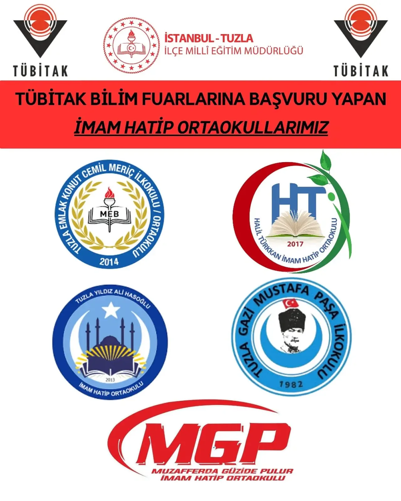 Tuzla İlçesindeki İmam Hatip Ortaokulları TÜBİTAK Bilim Fuarı'na Başvurdu Tuzla İlçesindeki İmam Hatip Ortaokulları TÜBİTAK Bilim Fuarı'na Başvurdu