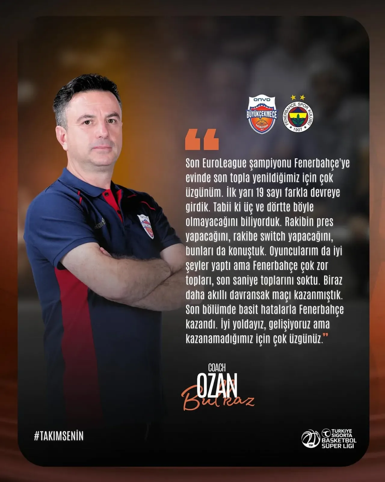 Onvo Büyükçekmece Basketbol Takımı'nın Maç Sonrası Açıklamaları Onvo Büyükçekmece Basketbol Takımı'nın Maç Sonrası Açıklamaları