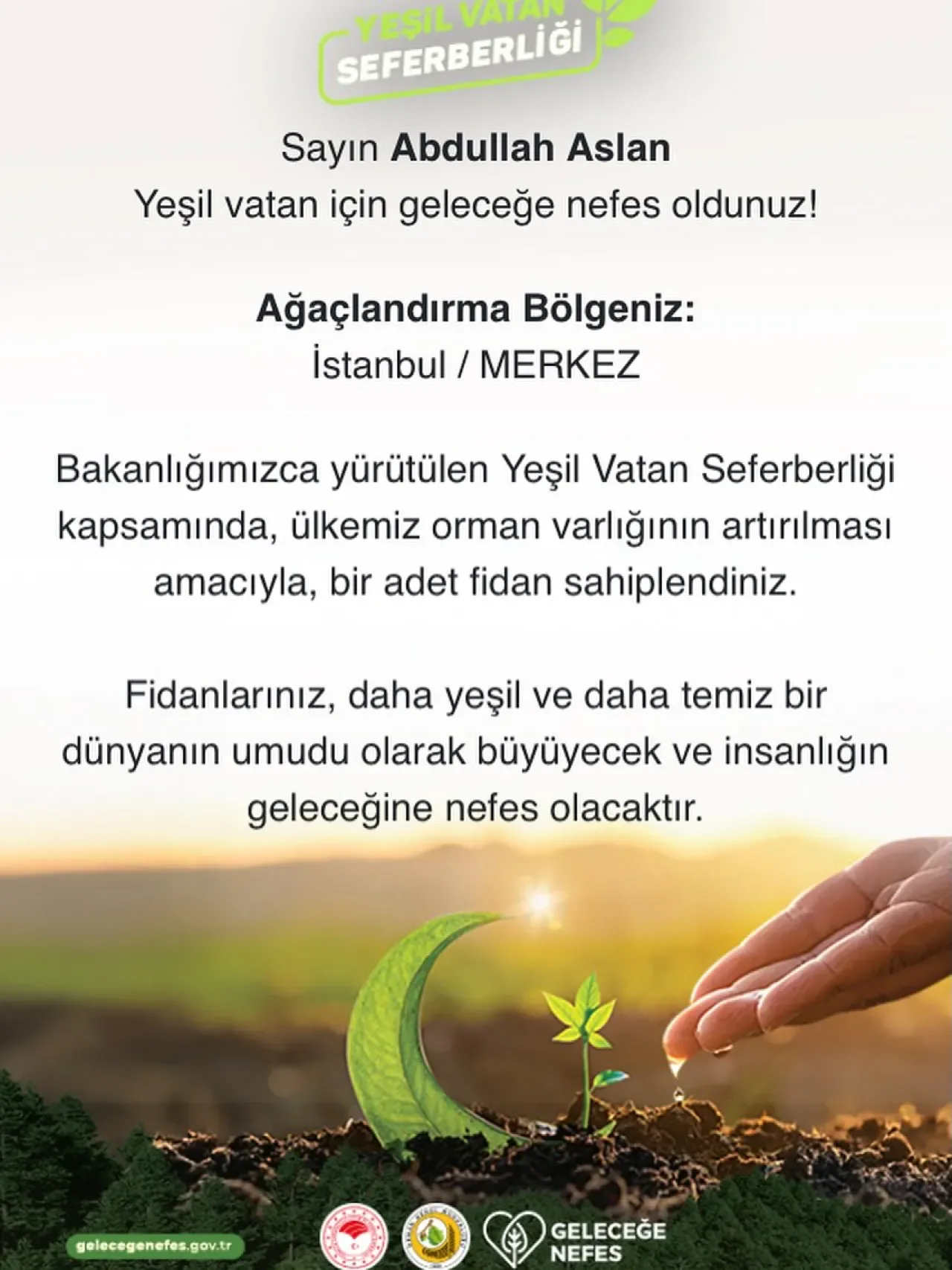 Esenler'de 11 Kasım Milli Ağaçlandırma Günü'nde Fidanlar Toprakla Buluşuyor Esenler'de 11 Kasım Milli Ağaçlandırma Günü'nde Fidanlar Toprakla Buluşuyor