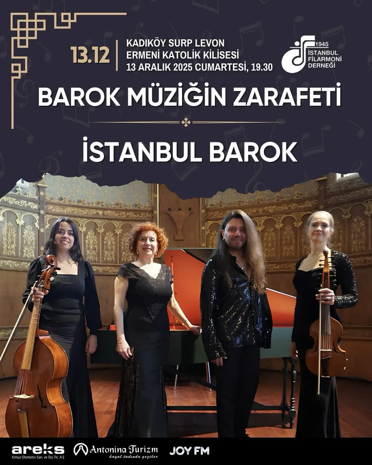 İstanbul Barok Topluluğu, Barok Müziğin Zarafetini Kadıköy'de Seslendirecek İstanbul Barok Topluluğu, Barok Müziğin Zarafetini Kadıköy'de Seslendirecek