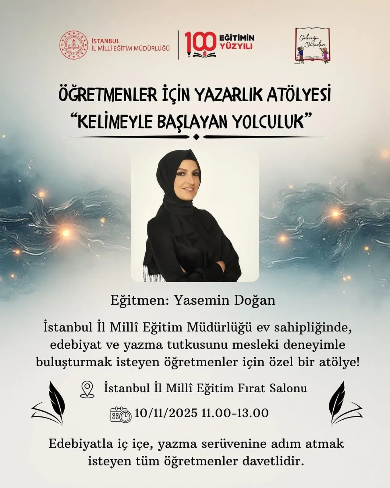 Kâğıthane'de Öğretmenlere Özel Yaratıcı Yazarlık Atölyesi Kâğıthane'de Öğretmenlere Özel Yaratıcı Yazarlık Atölyesi