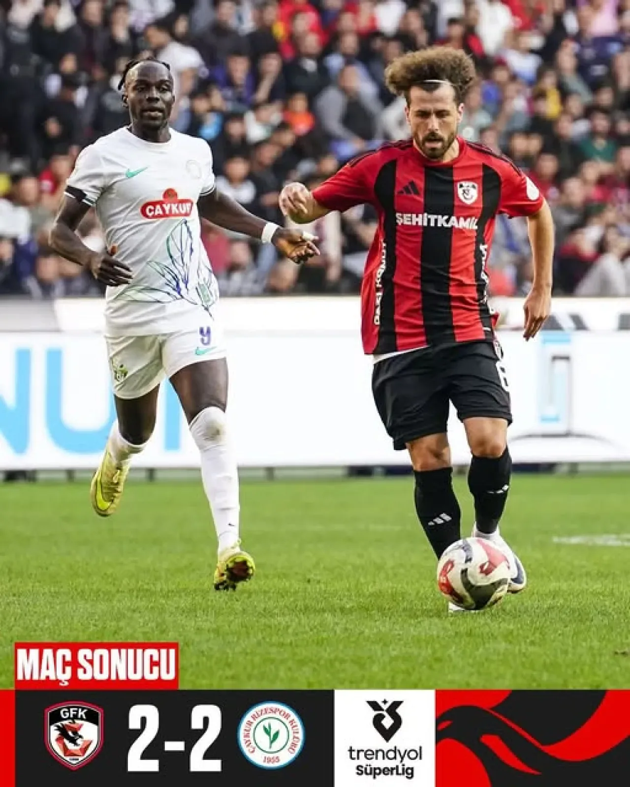 Gaziantep FK ile Çaykur Rizespor'dan Beraberlik: Maç 2-2 Sonuçlandı Gaziantep FK ile Çaykur Rizespor'dan Beraberlik: Maç 2-2 Sonuçlandı