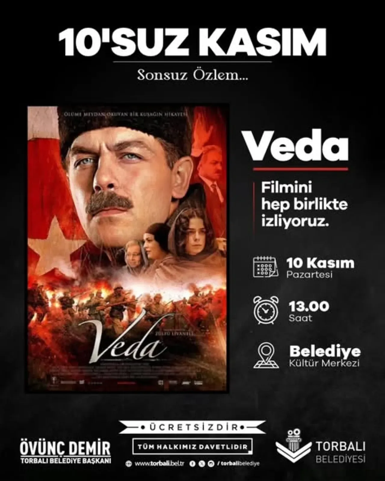 Torbalı'da 10 Kasım'da Atatürk'ü Anma Etkinlikleri Torbalı'da 10 Kasım'da Atatürk'ü Anma Etkinlikleri