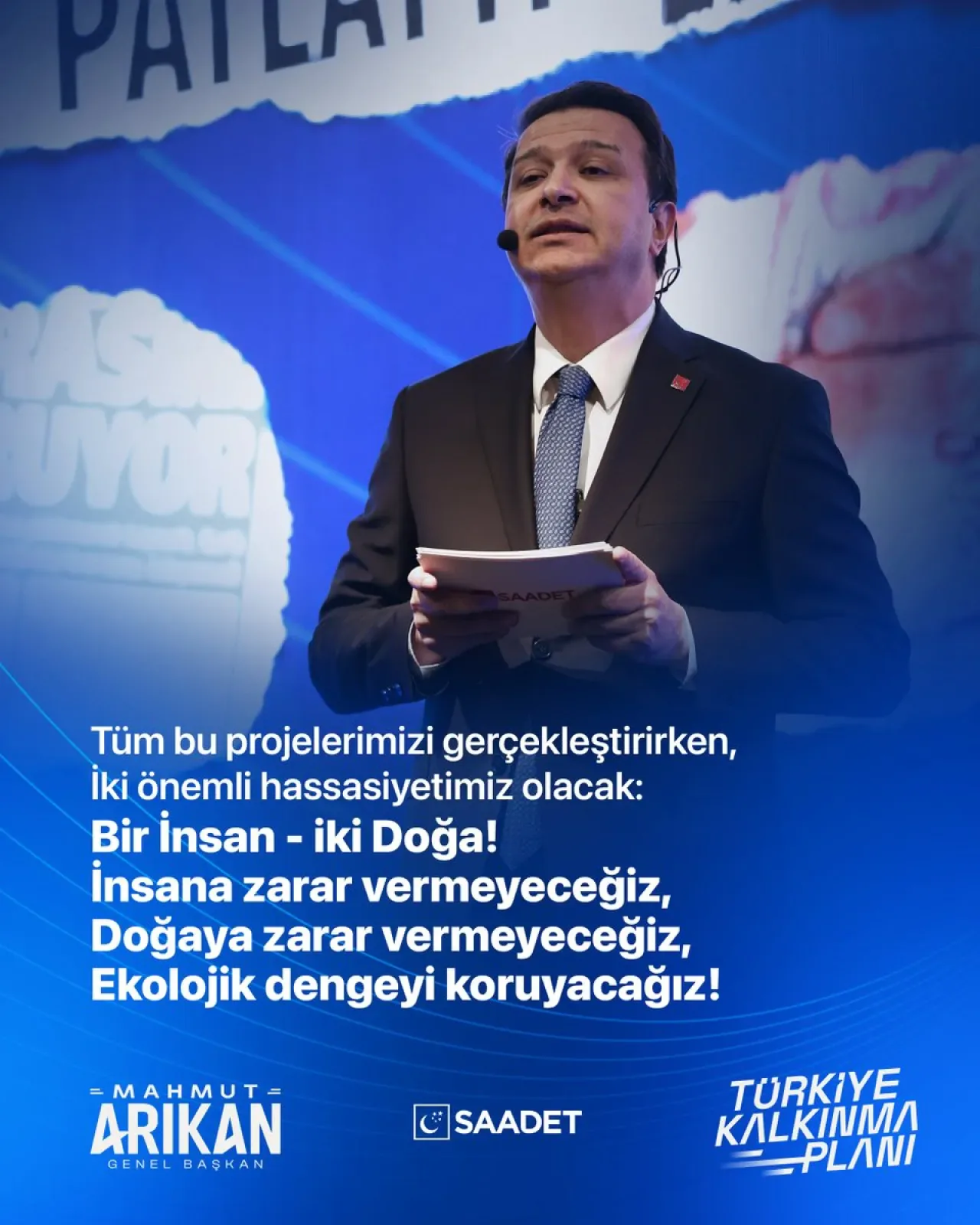 Saadet Partisi, "İnsan ve Doğa" Odaklı Projelerle Yeni Dönemi Anlattı Saadet Partisi, "İnsan ve Doğa" Odaklı Projelerle Yeni Dönemi Anlattı
