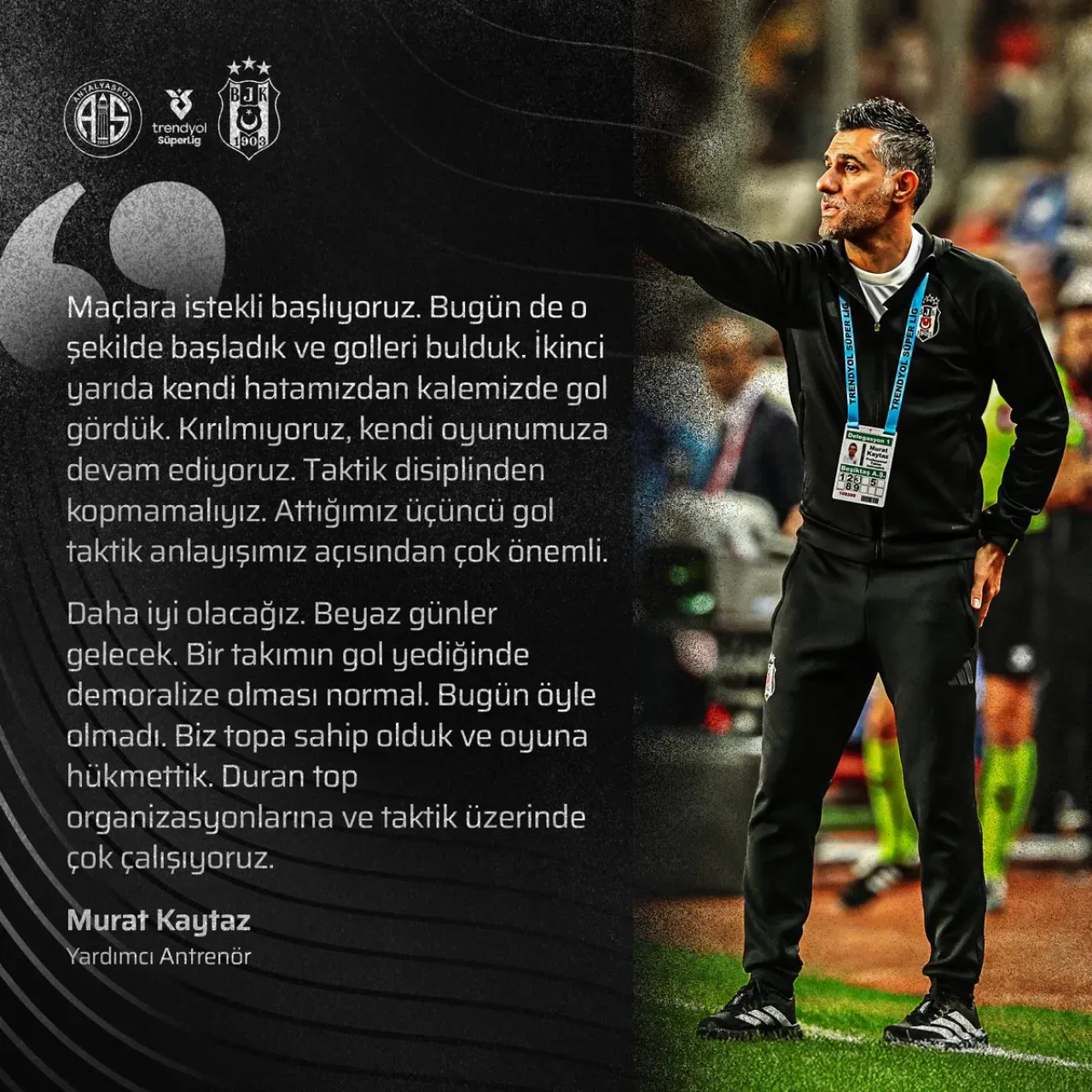 Beşiktaş Yardımcı Antrenörü Murat Kaytaz'dan Önemli Açıklamalar Beşiktaş Yardımcı Antrenörü Murat Kaytaz'dan Önemli Açıklamalar