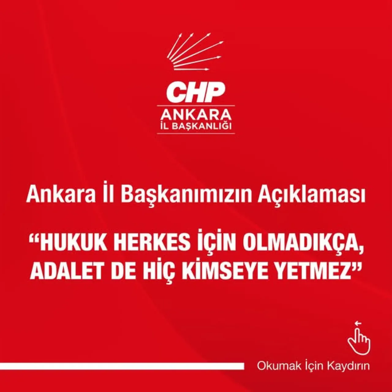 CHP'li Erkol: Hukukun Üstünlüğü İçin Mücadele Edeceğiz CHP'li Erkol: Hukukun Üstünlüğü İçin Mücadele Edeceğiz