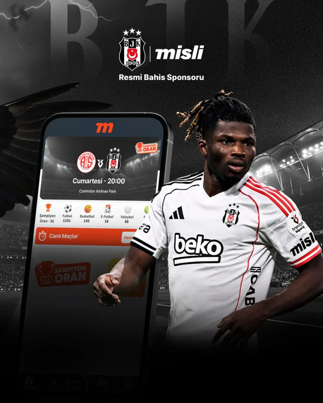 Beşiktaş, Antalyaspor Maçında Galibiyet İçin Sahada Beşiktaş, Antalyaspor Maçında Galibiyet İçin Sahada