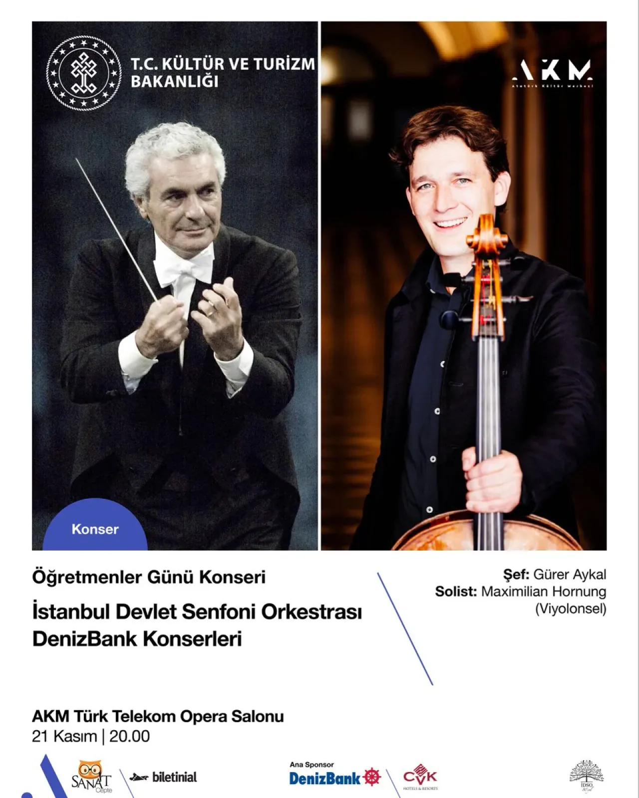 AKM'de Öğretmenler Günü'ne Özel Konser: Aykal Yönetiminde Saygun Senfonisi AKM'de Öğretmenler Günü'ne Özel Konser: Aykal Yönetiminde Saygun Senfonisi