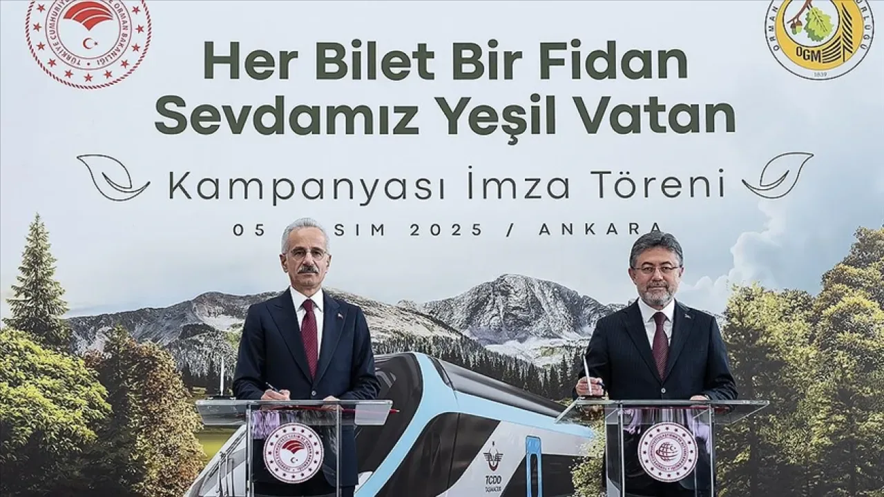 Her Bilet Bir Fidan: Yüksek Hızlı Tren Yolcuları için 13 Milyon Fidan Projesi Her Bilet Bir Fidan: Yüksek Hızlı Tren Yolcuları için 13 Milyon Fidan Projesi