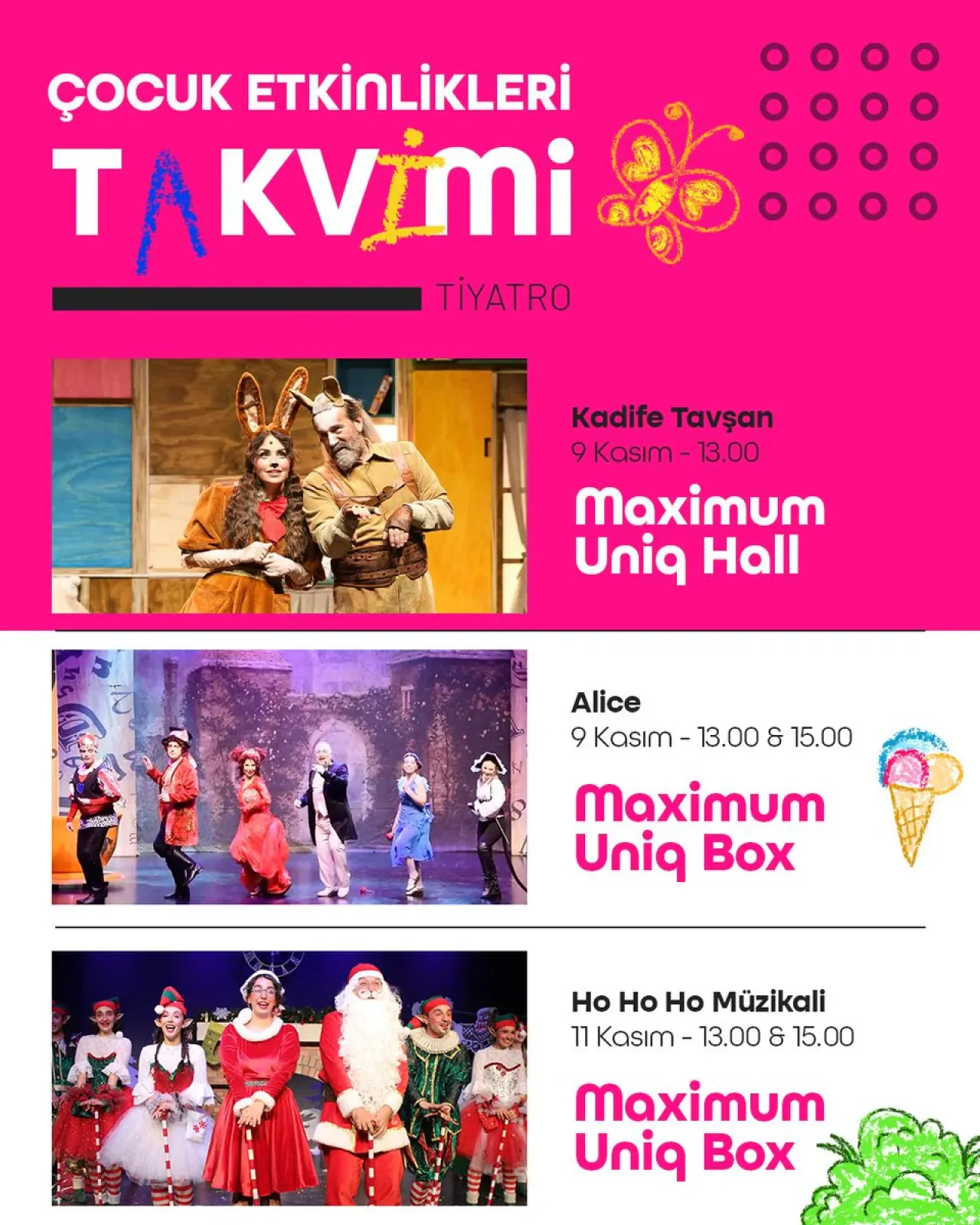 Maximum Uniq, Kasım ve Aralık Ayında Çocukları Eğlence Dolu Bir Dünyaya Davet Ediyor Maximum Uniq, Kasım ve Aralık Ayında Çocukları Eğlence Dolu Bir Dünyaya Davet Ediyor