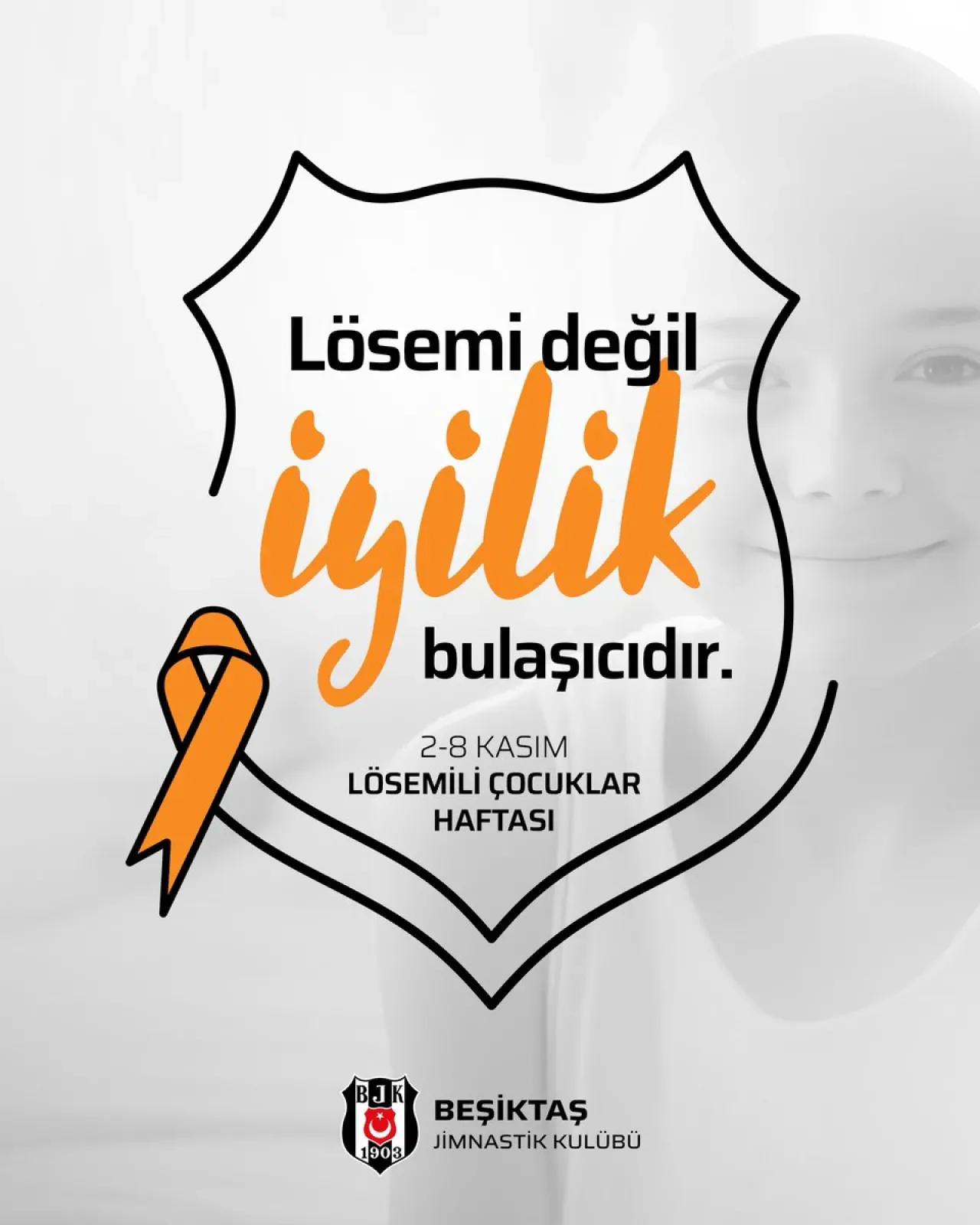Beşiktaş, Lösemili Çocuklar Haftası'nda Anlamlı Mesaj Verdi: "İyilik Bulaşıcıdır" Beşiktaş, Lösemili Çocuklar Haftası'nda Anlamlı Mesaj Verdi: "İyilik Bulaşıcıdır"