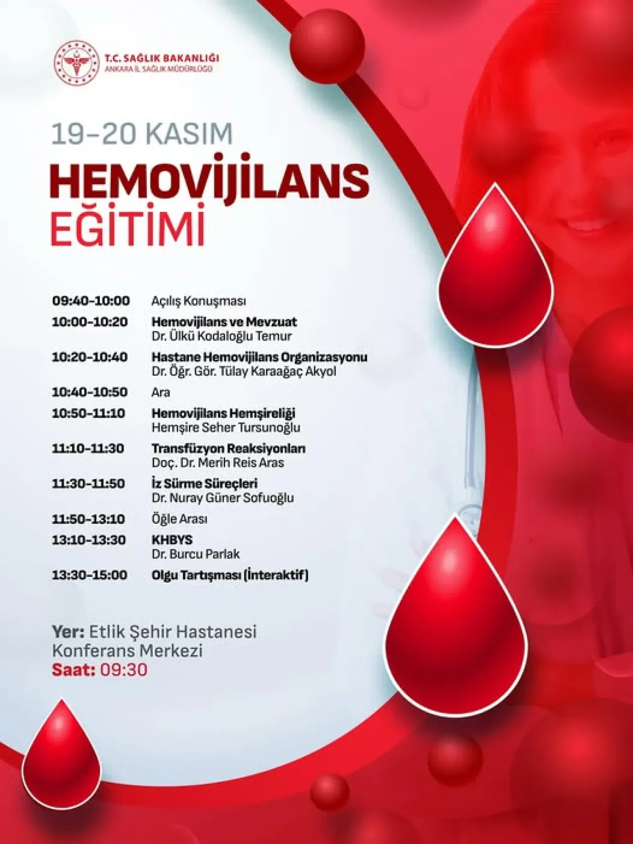 Ankara'da Kan Güvenliği İçin Hemovijilans Eğitimi Düzenleniyor Ankara'da Kan Güvenliği İçin Hemovijilans Eğitimi Düzenleniyor