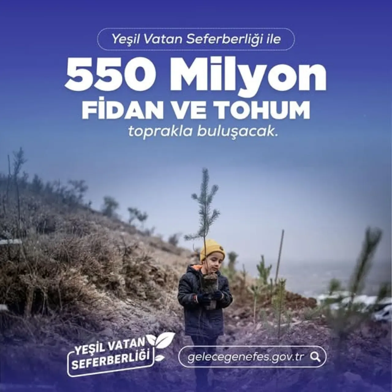 Fuat Oktay: "Yeşil Vatan Seferberliği ile 550 Milyon Fidan Toprakla Buluşacak" Fuat Oktay: "Yeşil Vatan Seferberliği ile 550 Milyon Fidan Toprakla Buluşacak"