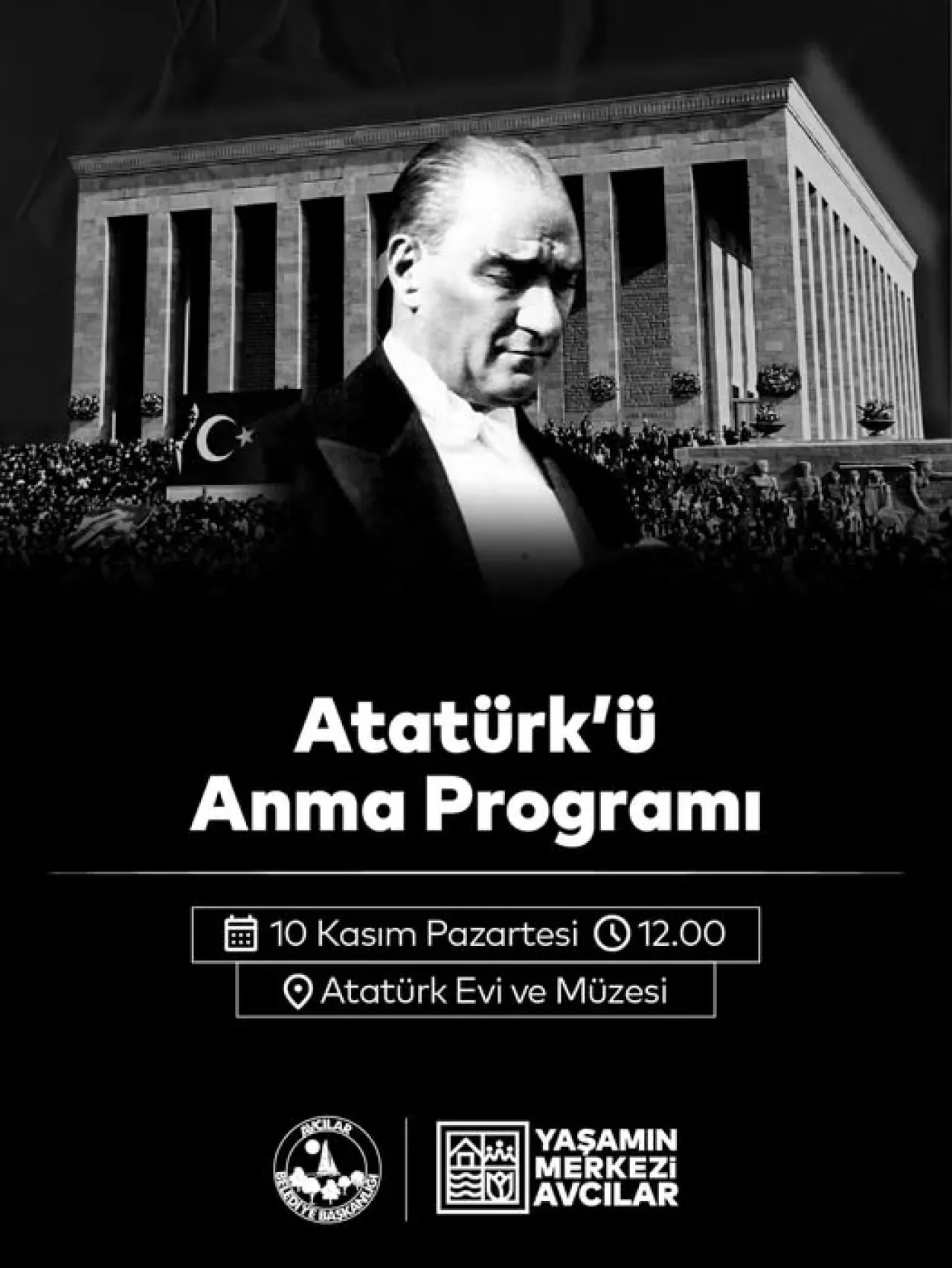 Avcılar'da 10 Kasım Atatürk'ü Anma Töreni Düzenlenecek Avcılar'da 10 Kasım Atatürk'ü Anma Töreni Düzenlenecek