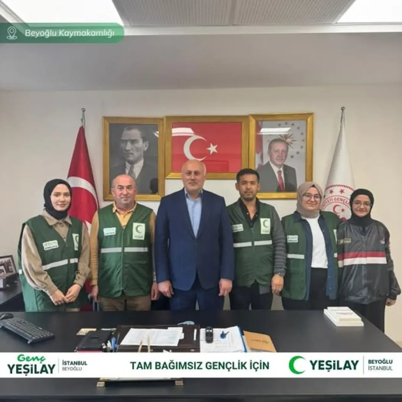 Yeşilay Beyoğlu Şubesi, Gençlik ve Spor Müdürlüğü ile İş Birliği Görüşmesi Yaptı Yeşilay Beyoğlu Şubesi, Gençlik ve Spor Müdürlüğü ile İş Birliği Görüşmesi Yaptı