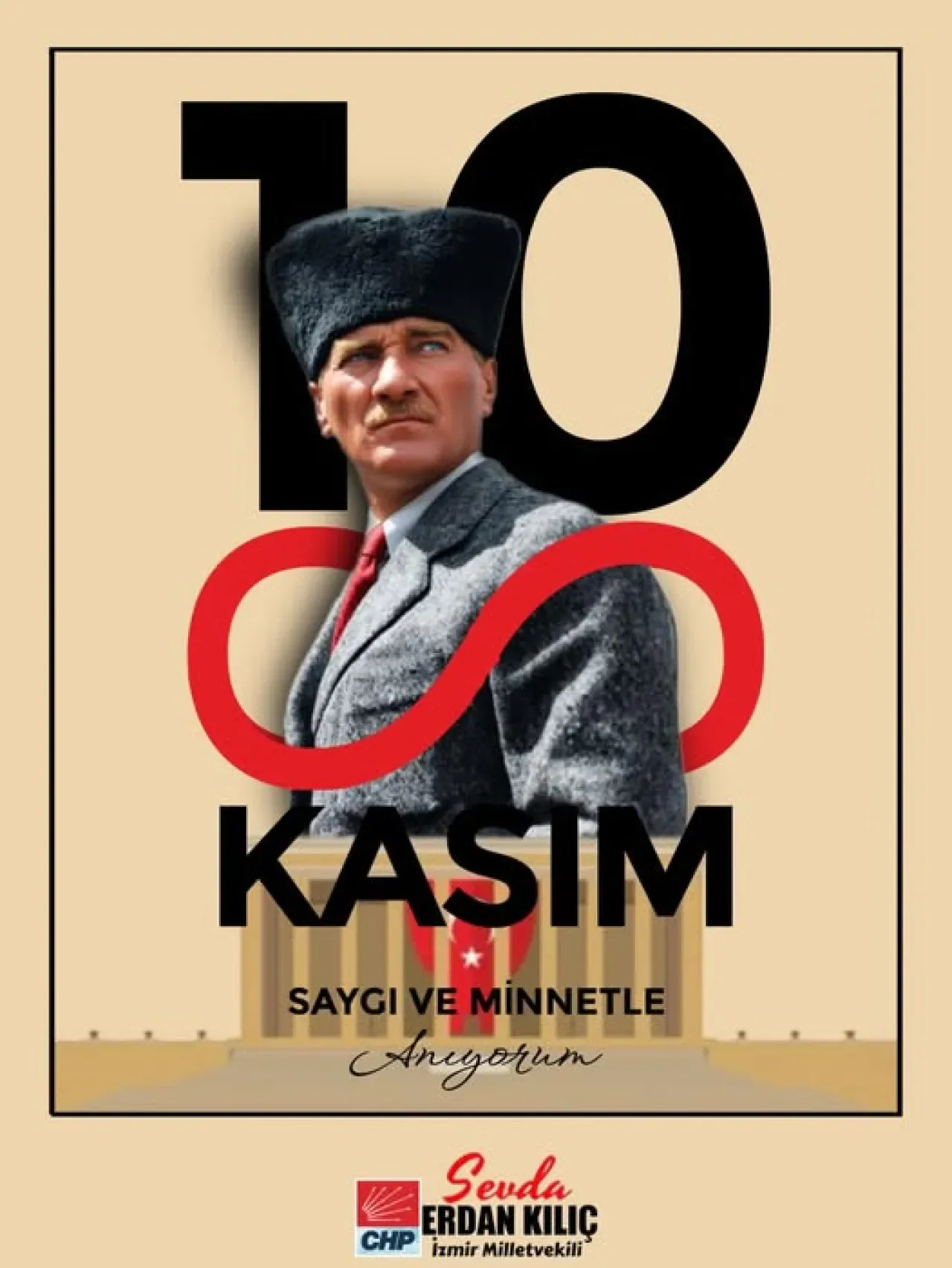 CHP'li Sevda Erdan Kılıç, 10 Kasım'da Atatürk'ü Anma Mesajı Yayımladı CHP'li Sevda Erdan Kılıç, 10 Kasım'da Atatürk'ü Anma Mesajı Yayımladı