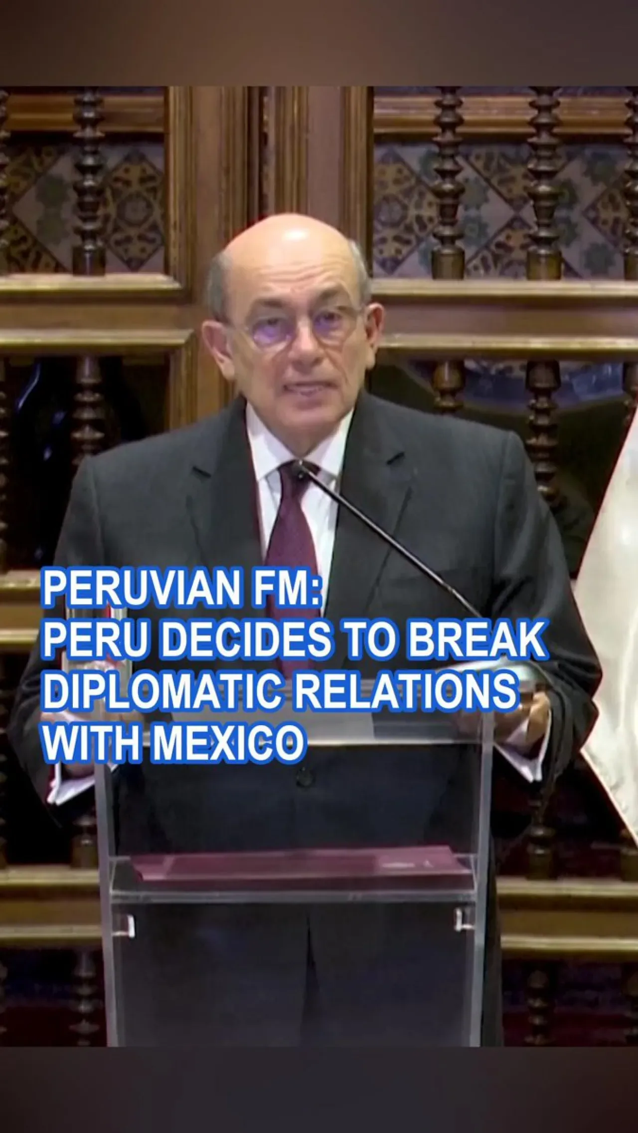 Peru, Meksika ile Olan Diplomatik İlişkilerini Kesti Peru, Meksika ile Olan Diplomatik İlişkilerini Kesti