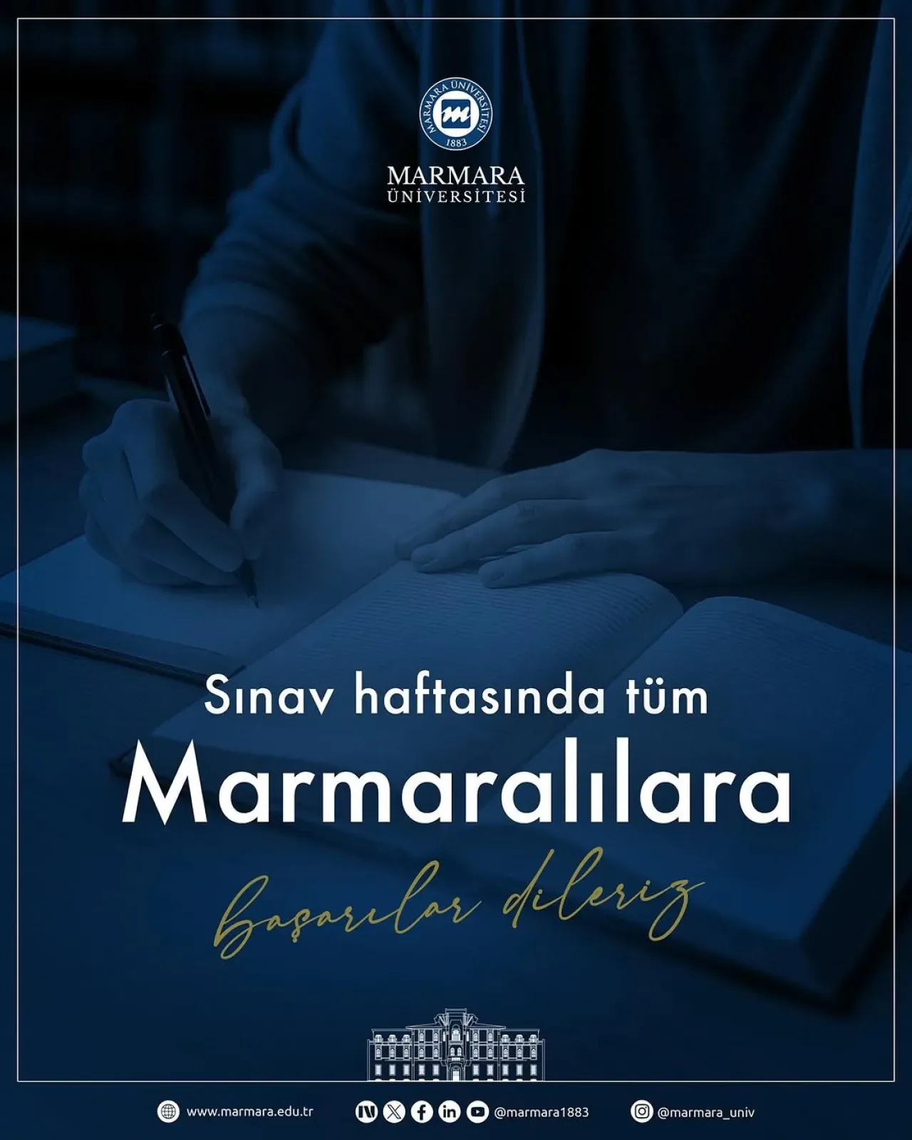 Marmara Üniversitesi'nde Sınav Haftası Başladı Marmara Üniversitesi'nde Sınav Haftası Başladı