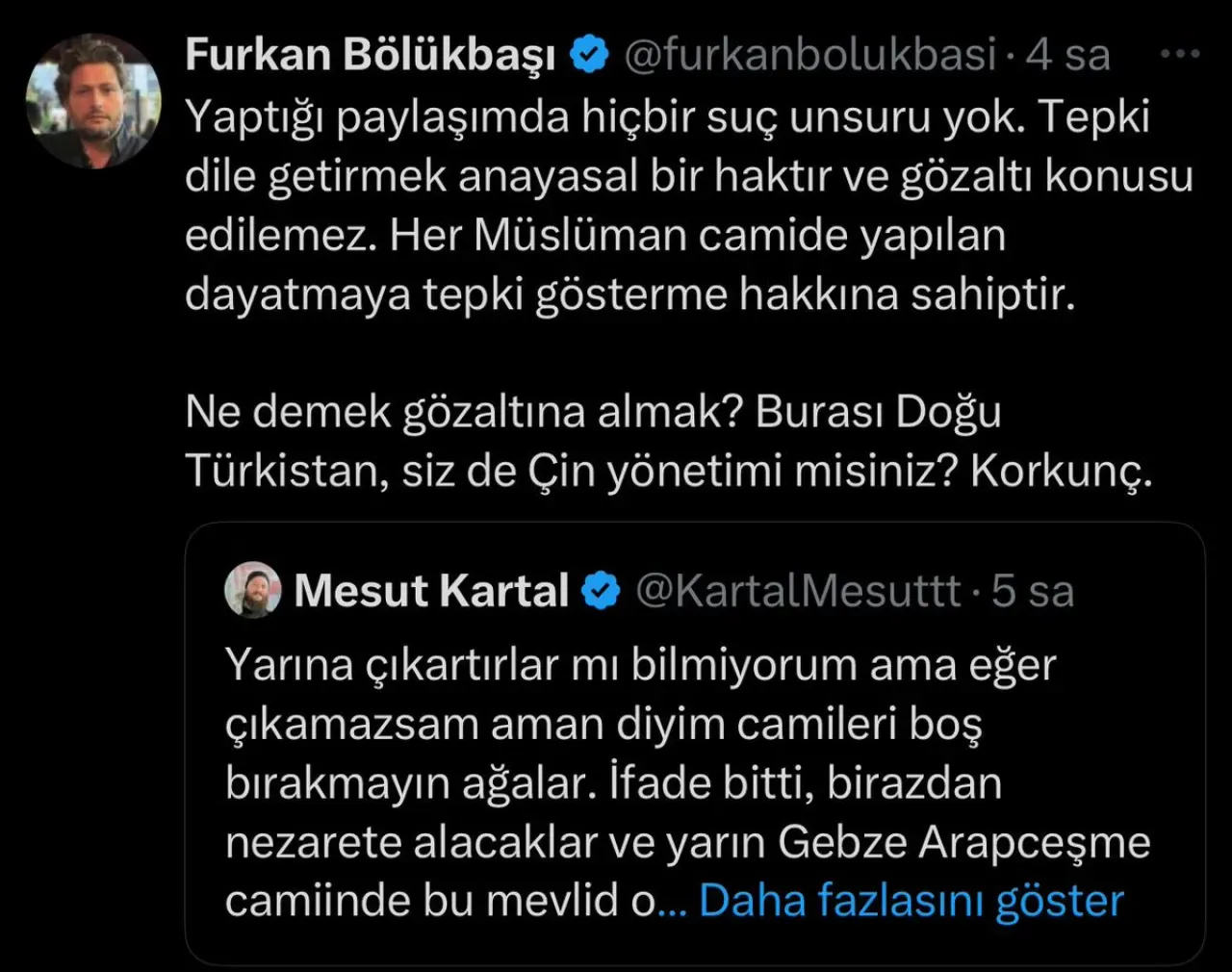 Furkan Bölükbaşı'ndan Çin Benzetmesi: AKP İktidarına Sert Eleştiri Furkan Bölükbaşı'ndan Çin Benzetmesi: AKP İktidarına Sert Eleştiri