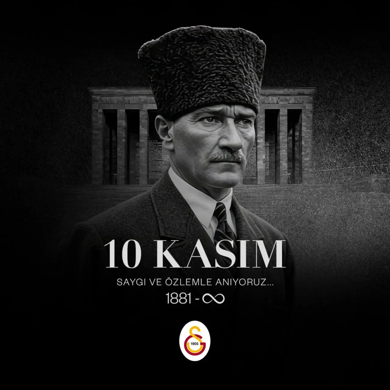 10 Kasım'da Galatasaray'dan Atatürk'e Anlamlı Anma 10 Kasım'da Galatasaray'dan Atatürk'e Anlamlı Anma