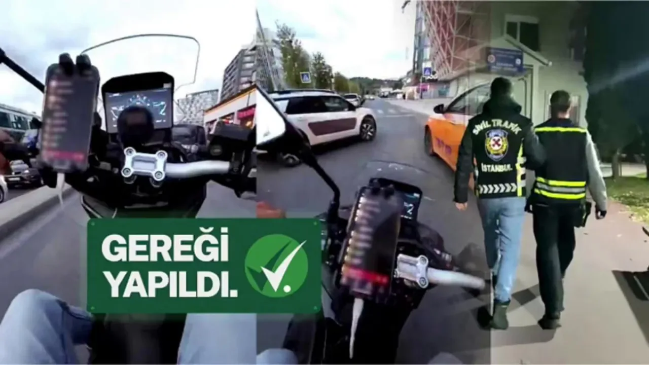 Kağıthane'de Akrobatik Hareketler Yapan Motosiklet Sürücüsüne Ceza Kağıthane'de Akrobatik Hareketler Yapan Motosiklet Sürücüsüne Ceza