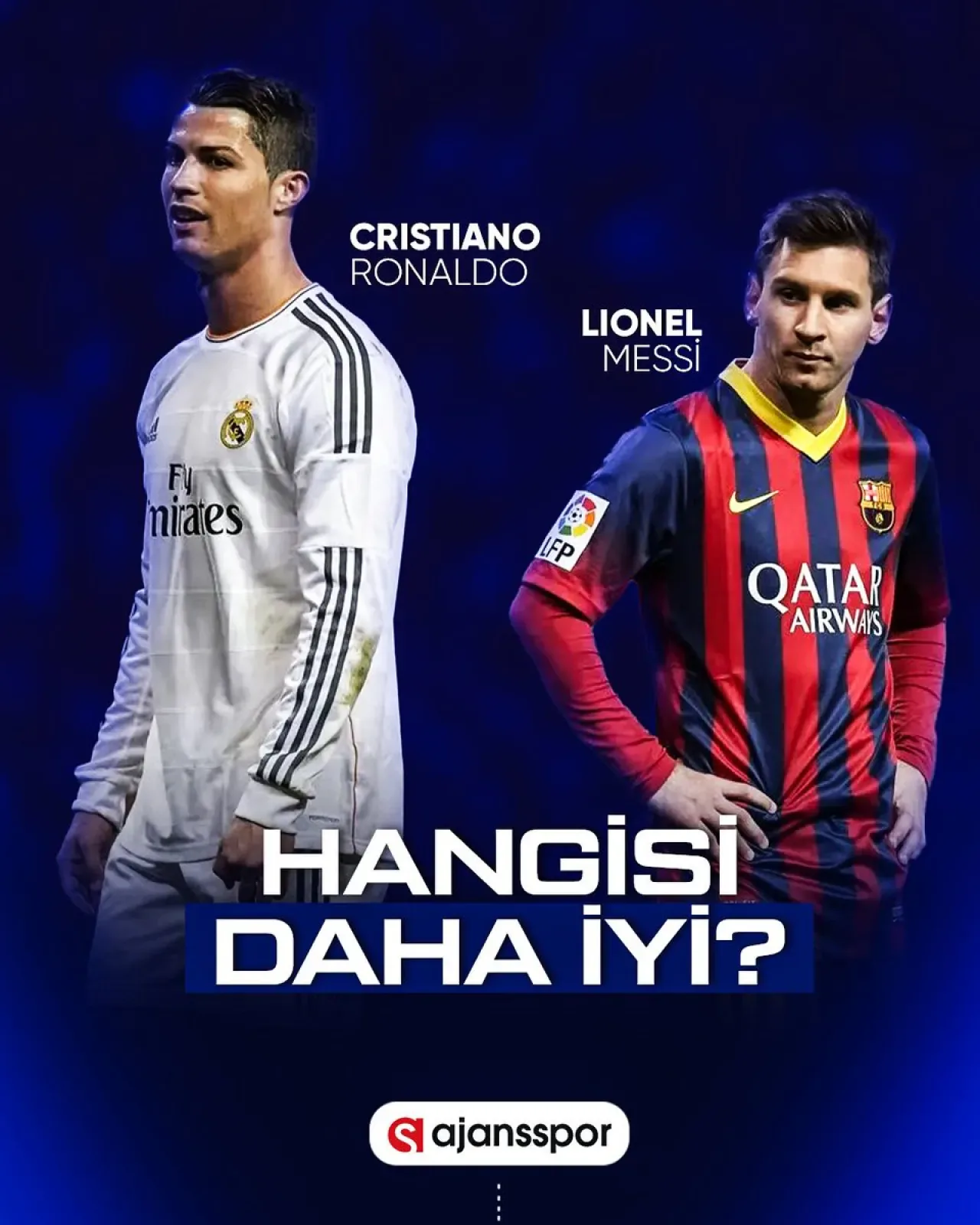 Cristiano Ronaldo: "Messi Benden Daha İyi Diye Düşünmüyorum" Cristiano Ronaldo: "Messi Benden Daha İyi Diye Düşünmüyorum"
