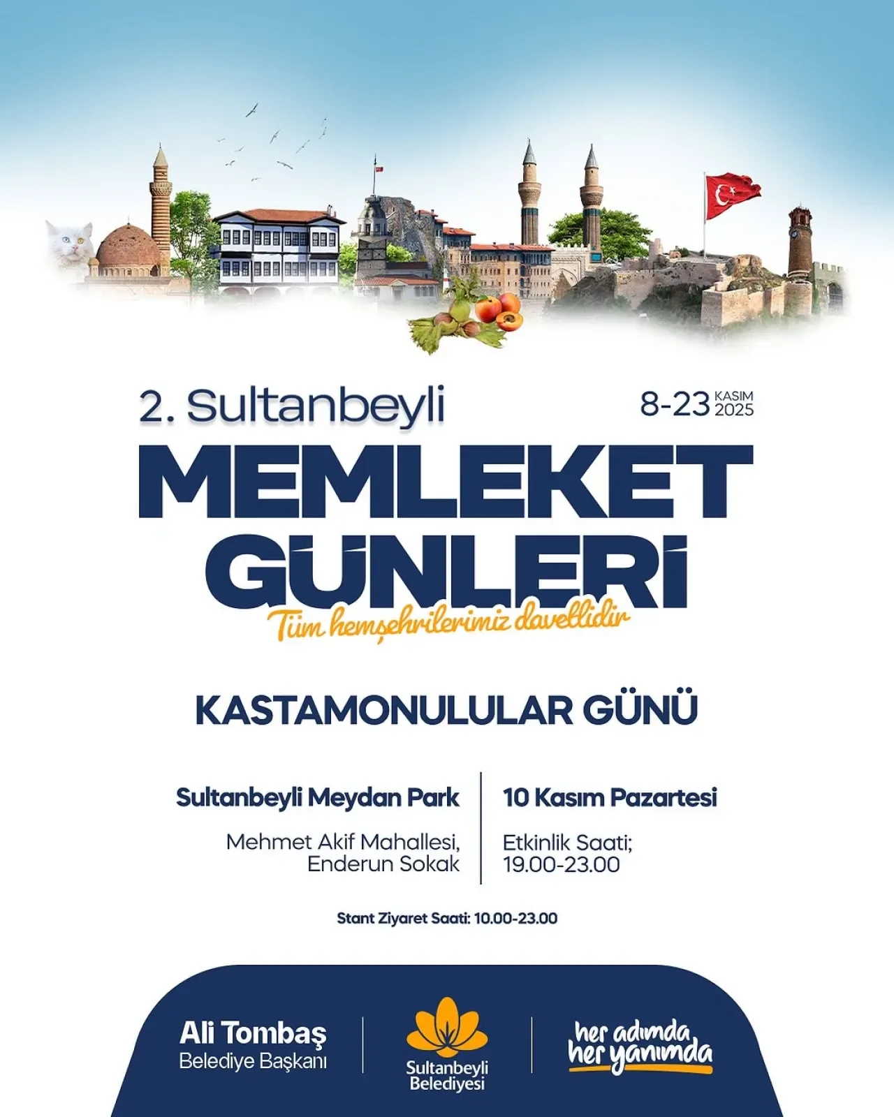 Sultanbeyli'de Kastamonu Rüzgarı Esecek: Memleket Günleri Başlıyor Sultanbeyli'de Kastamonu Rüzgarı Esecek: Memleket Günleri Başlıyor