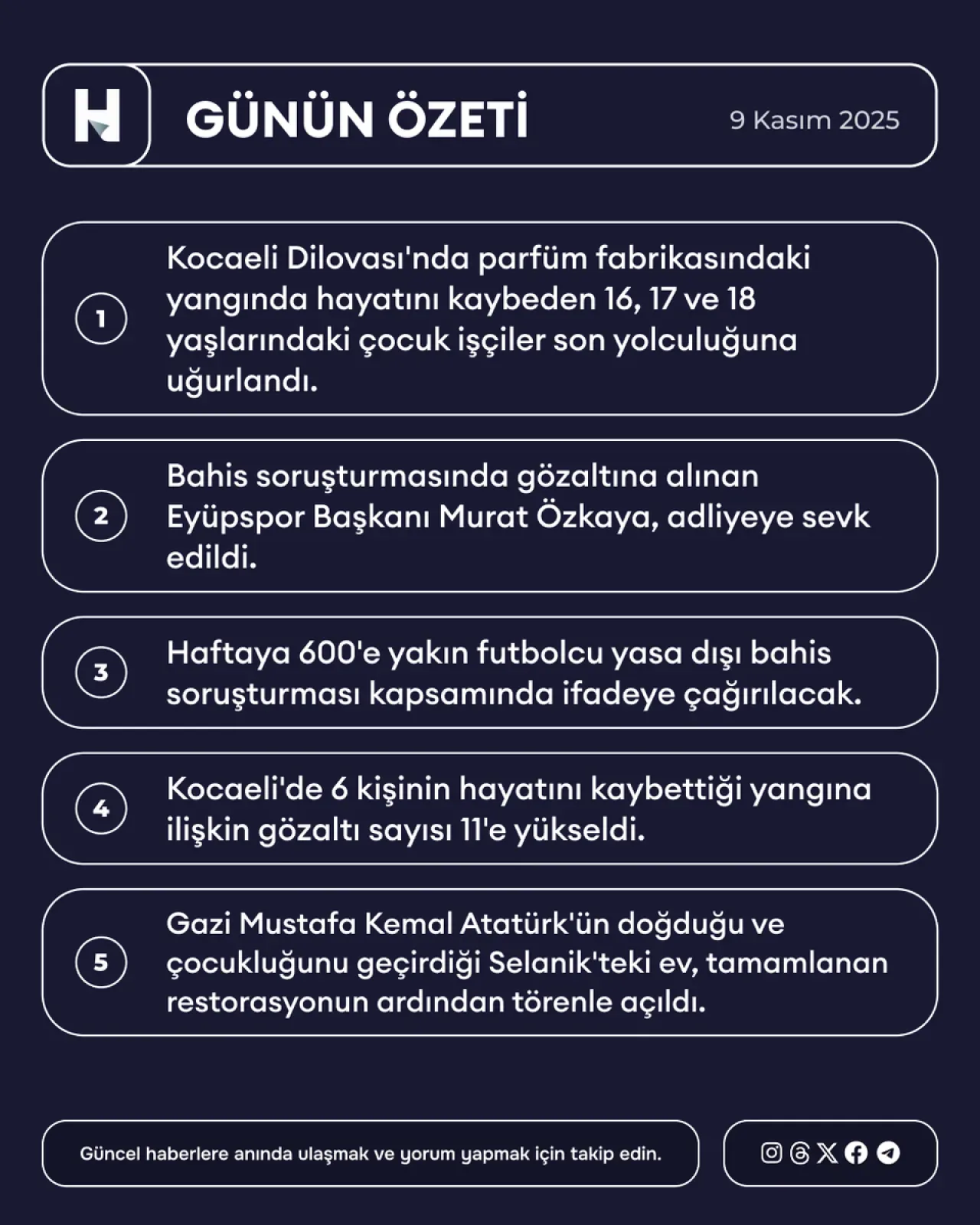 Türkiye Gündemi: 9 Kasım 2025'te Günün Öne Çıkan Haberleri Türkiye Gündemi: 9 Kasım 2025'te Günün Öne Çıkan Haberleri