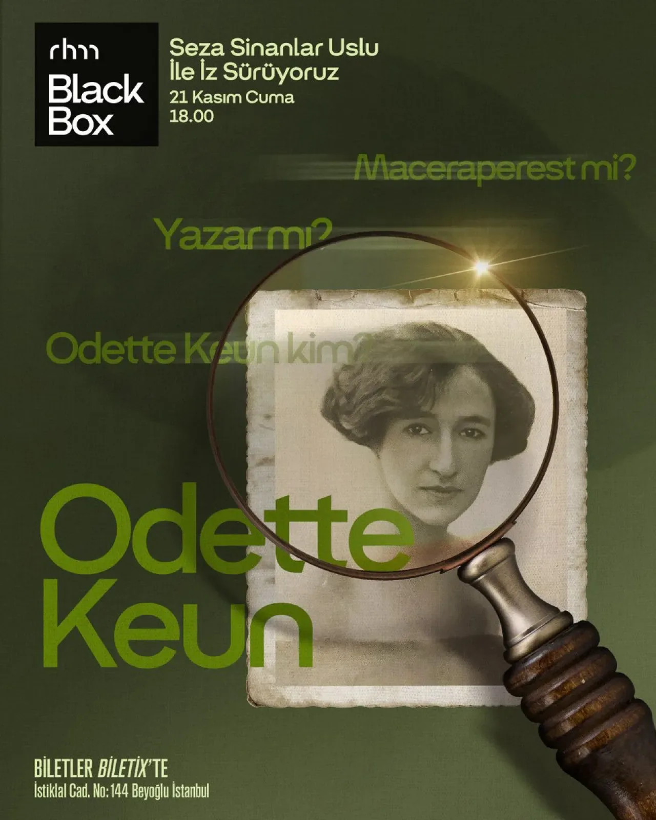 Odette Keun'un Sıra Dışı Yaşamı Beyoğlu'nda Anlatılacak Odette Keun'un Sıra Dışı Yaşamı Beyoğlu'nda Anlatılacak