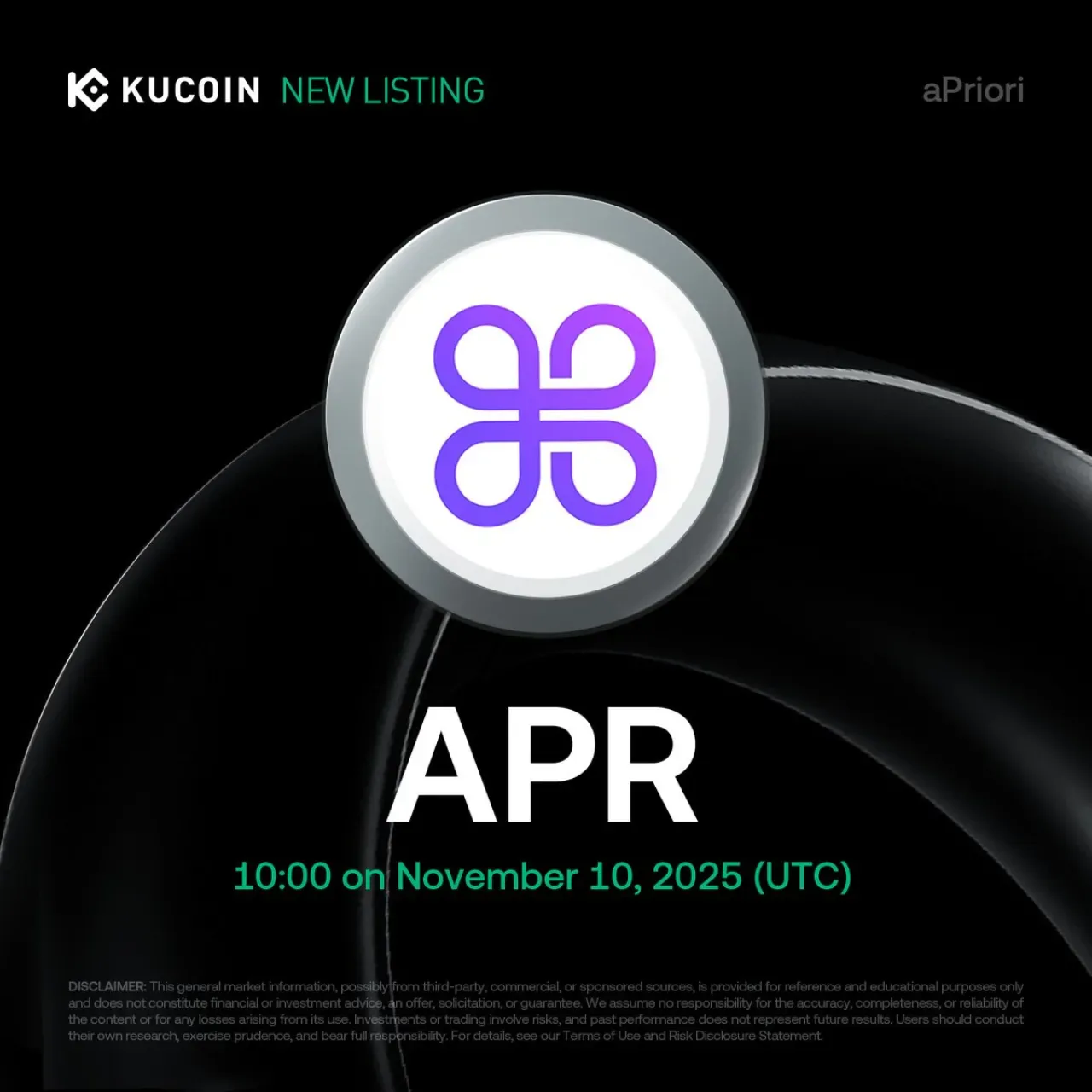 KuCoin Borsası, aPriori (APR) Token'ını Listeliyor KuCoin Borsası, aPriori (APR) Token'ını Listeliyor