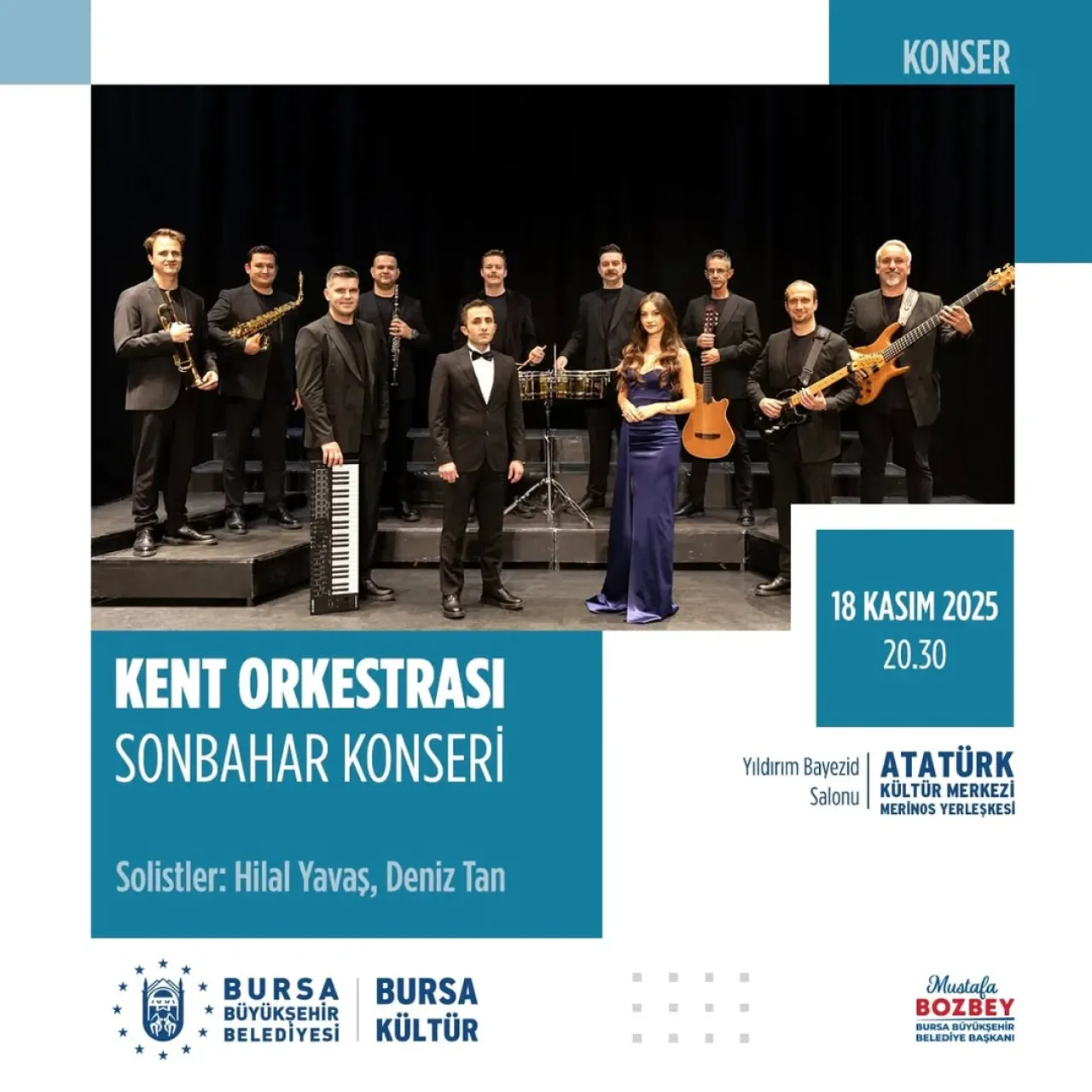 Bursa Büyükşehir Belediyesi Kent Orkestrası, Sonbahar Konseri İle Halka Buluşuyor Bursa Büyükşehir Belediyesi Kent Orkestrası, Sonbahar Konseri İle Halka Buluşuyor