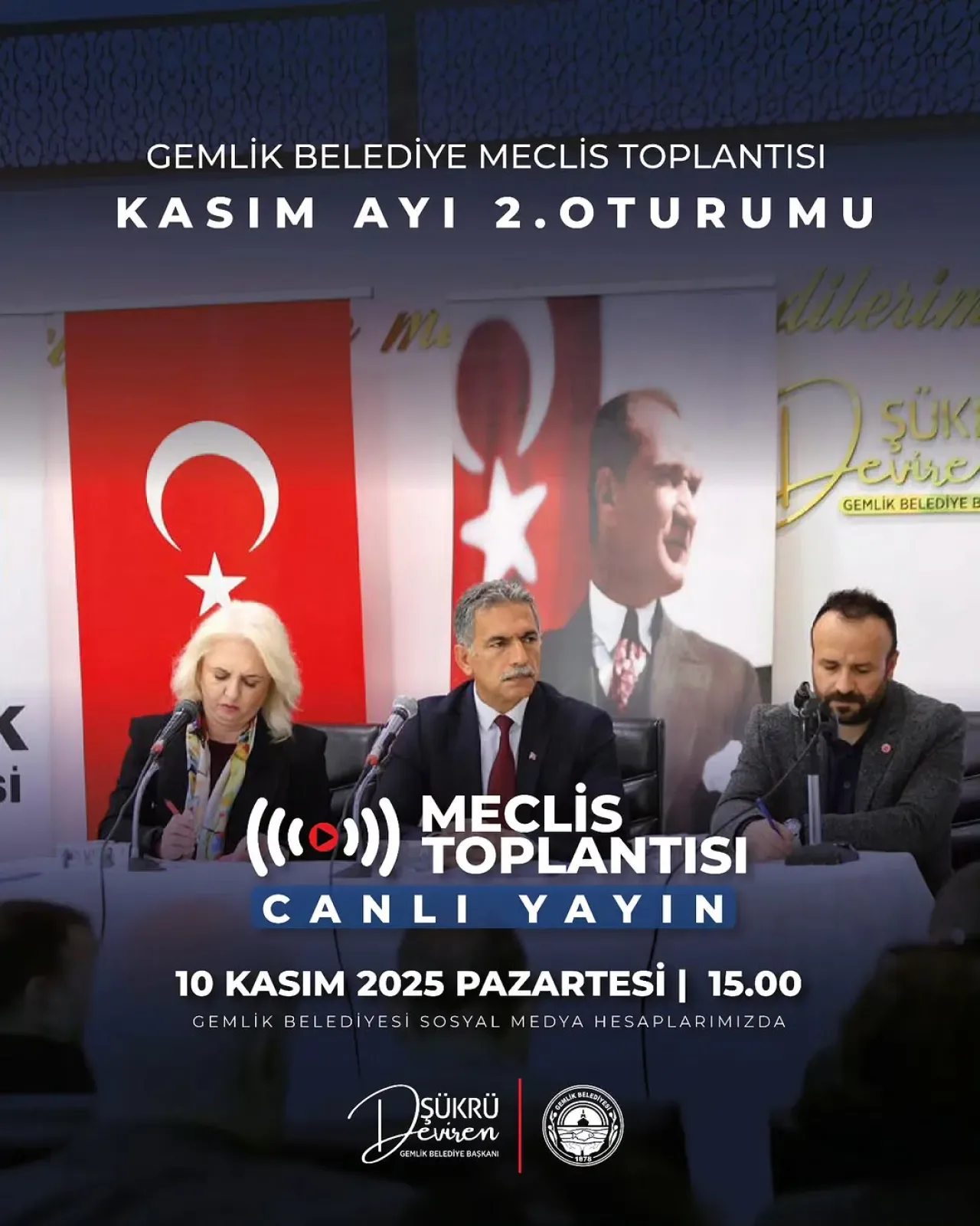 Gemlik Belediye Meclisi Kasım Ayı Toplantısını Gerçekleştirecek Gemlik Belediye Meclisi Kasım Ayı Toplantısını Gerçekleştirecek