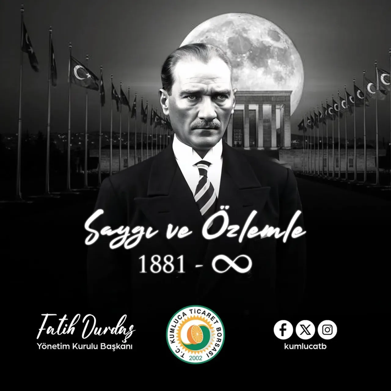 Kumluca'da Gazi Mustafa Kemal Atatürk, Ebediyete İrtihalinin 87. Yılında Anıldı Kumluca'da Gazi Mustafa Kemal Atatürk, Ebediyete İrtihalinin 87. Yılında Anıldı