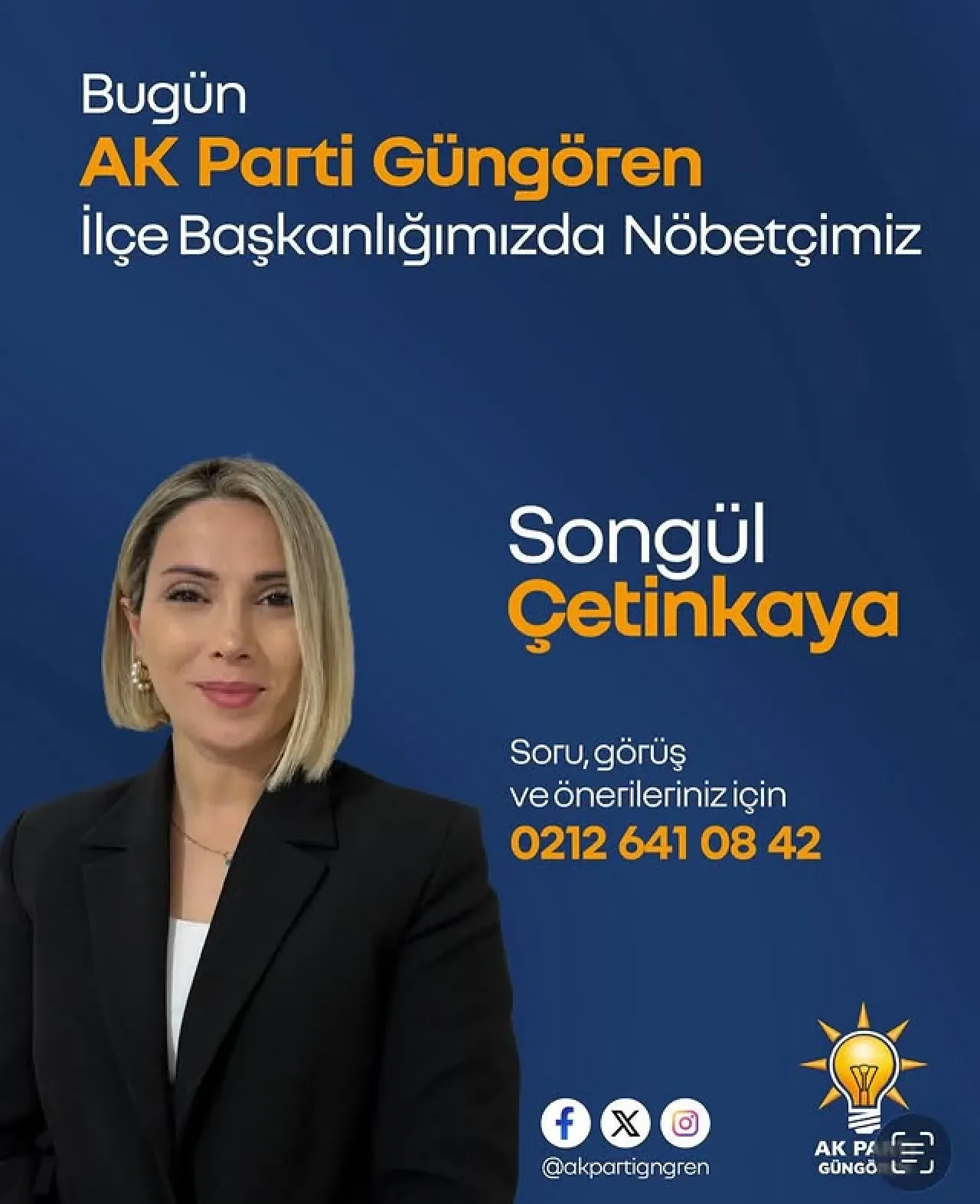 AK Parti Güngören İlçe Başkanlığı'nda Yeni Nöbetçi Belirlendi AK Parti Güngören İlçe Başkanlığı'nda Yeni Nöbetçi Belirlendi