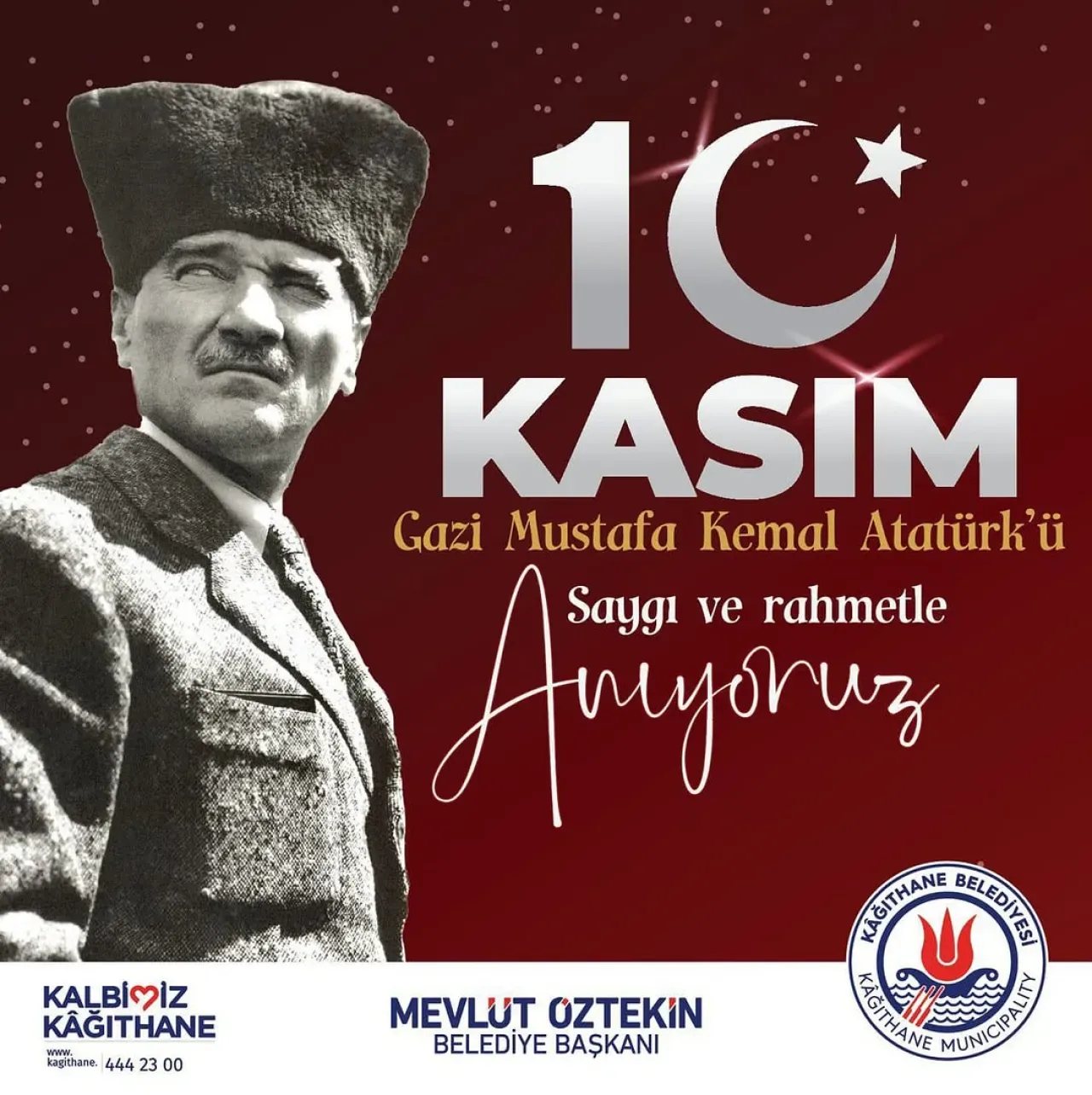 Kağıthane'de 10 Kasım Atatürk'ü Anma Töreni Düzenlendi Kağıthane'de 10 Kasım Atatürk'ü Anma Töreni Düzenlendi