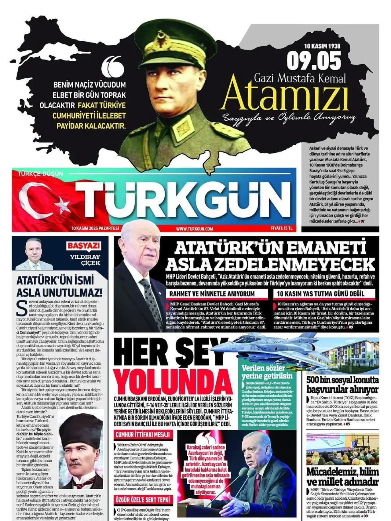Akyurt MHP İlçe Başkanlığı'ndan 10 Kasım Mesajı Akyurt MHP İlçe Başkanlığı'ndan 10 Kasım Mesajı